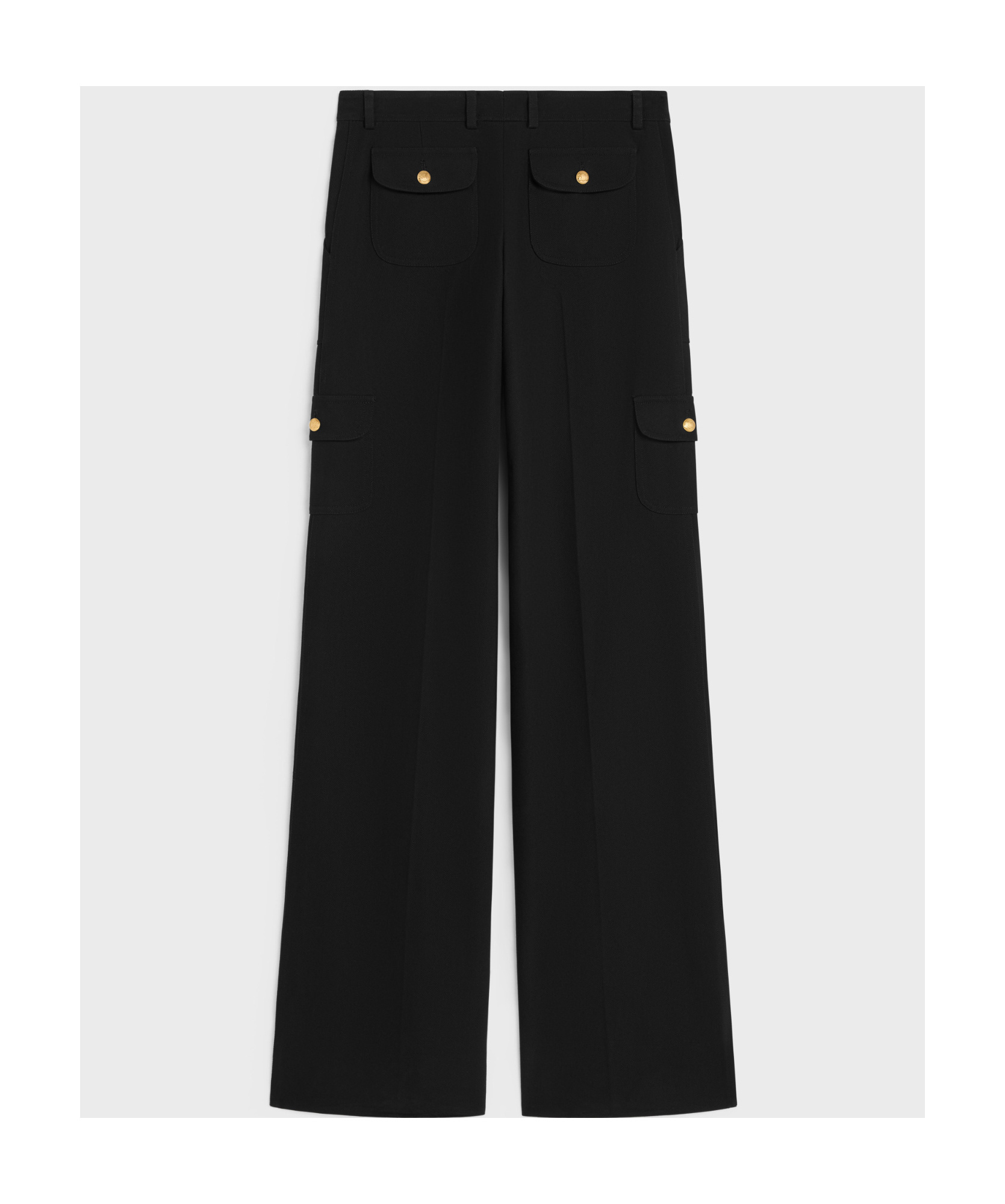 Celine Cotton Denim Overalls In Black