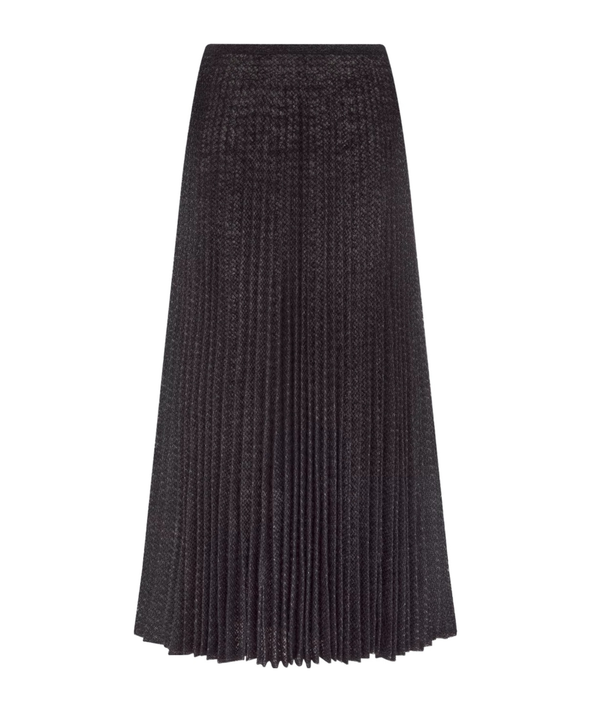 Dior Pleated Detail Skirt In Black
