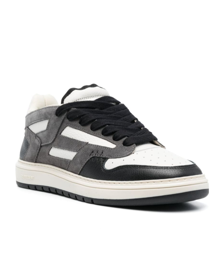 Represent Round Head Lacing Casual Sneakers In White