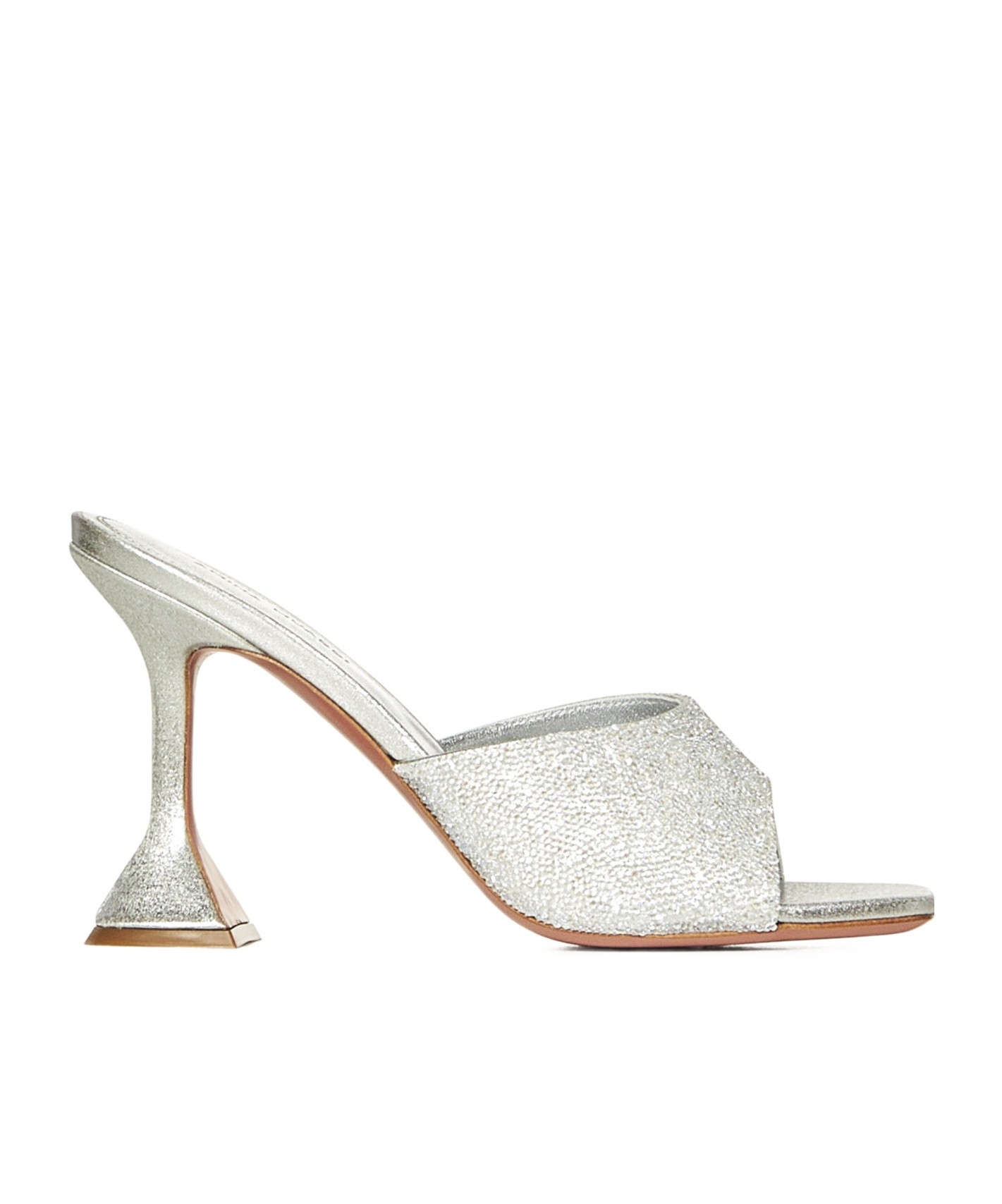 AMINA MUADDI SQUARE TOE HIGH HEEL SANDALS