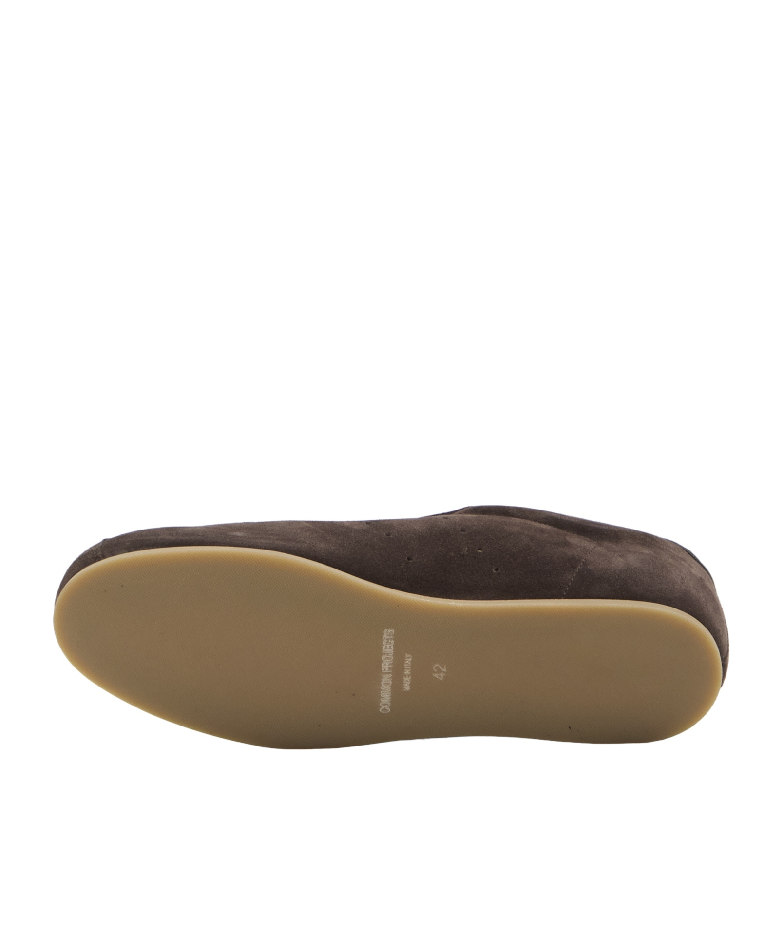 Common Projects Driving Lo Profile Leather-trimmed Suede Sneakers In Brown