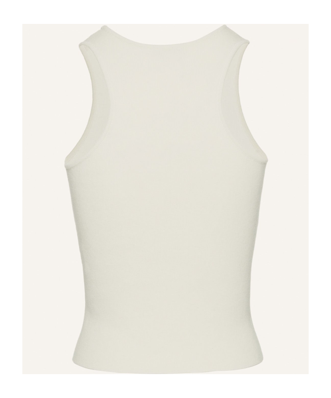 Magda Butrym T-shirt Crochet Bra In White