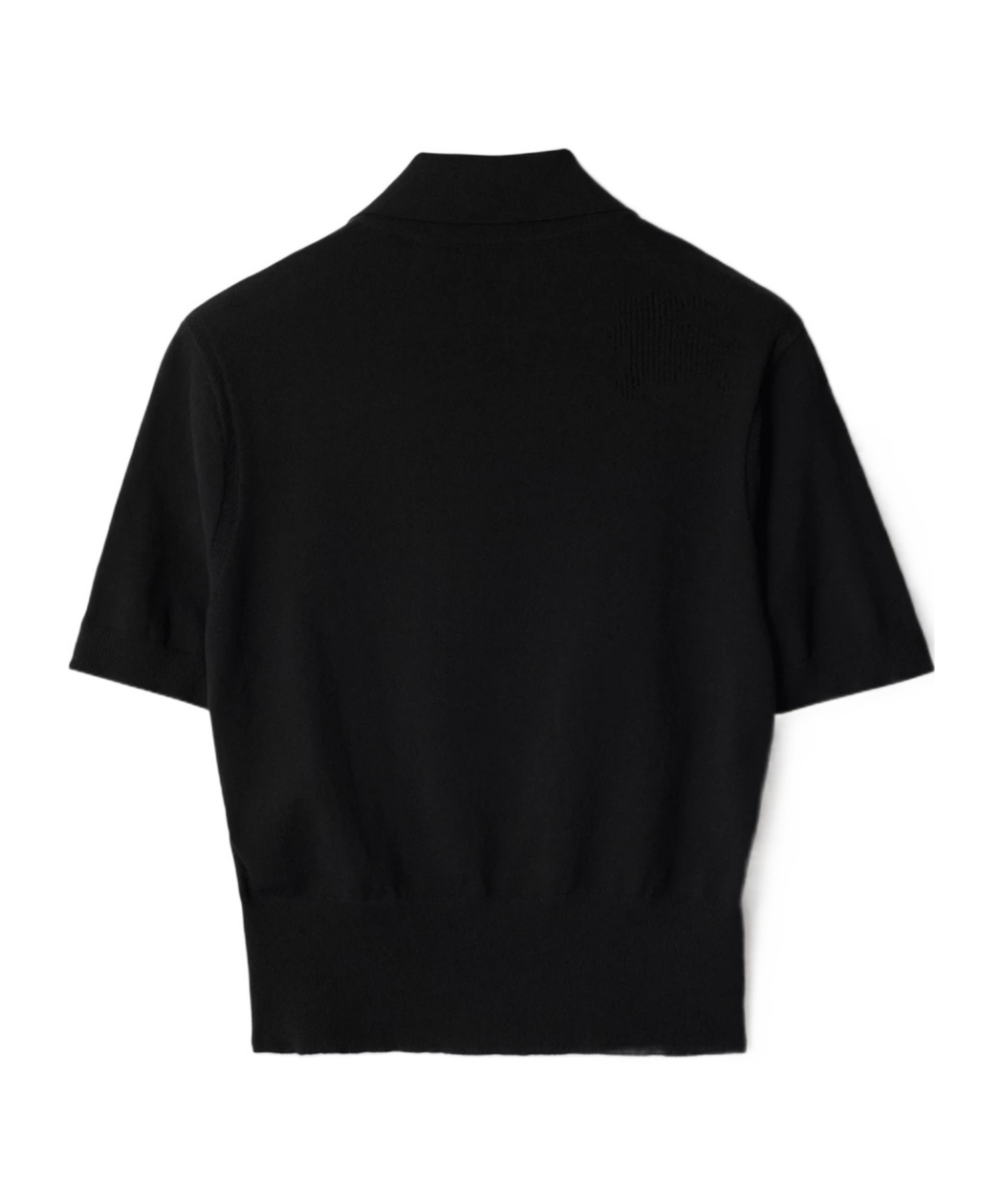 Burberry Cotton Blend Polo Shirt In Black