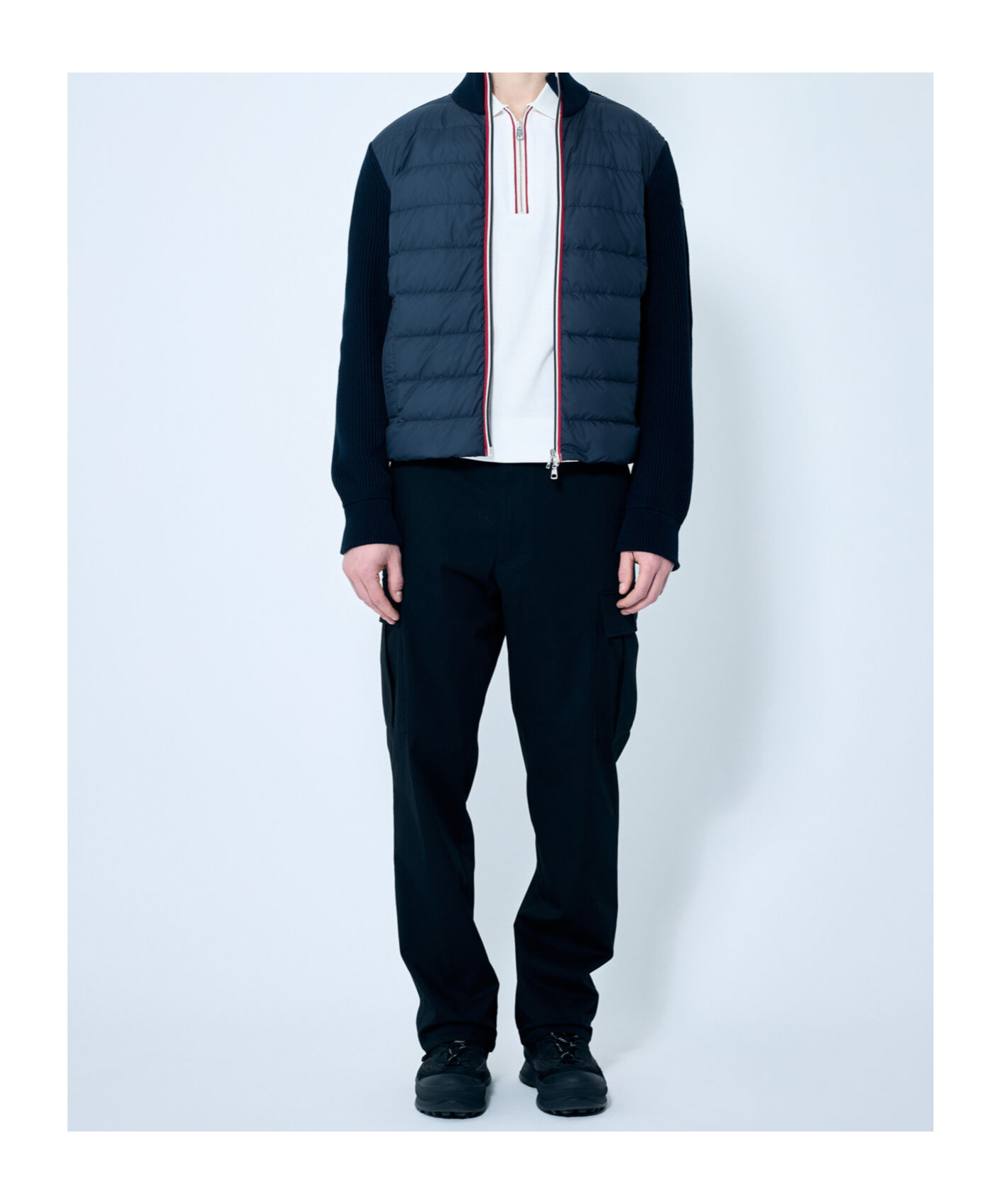 Moncler Short-sleeve Polo Shirt In White