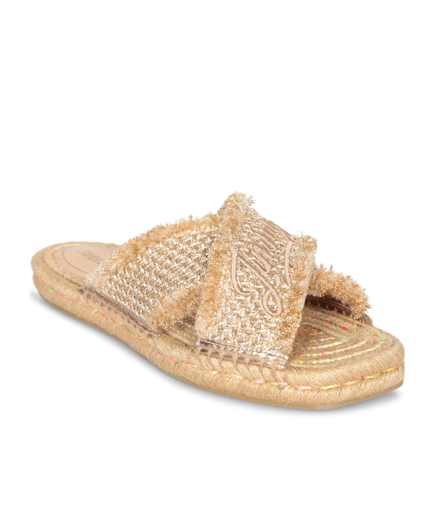 Jimmy Choo Aciel Woven Flat Sandals In Nude