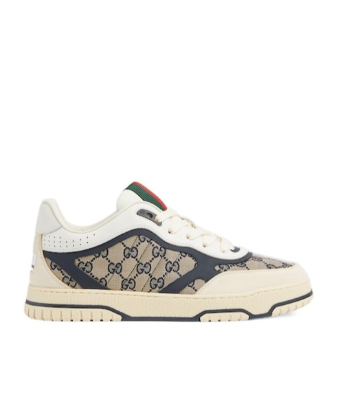 Shop Gucci Men's Re-web Sneaker In Nude