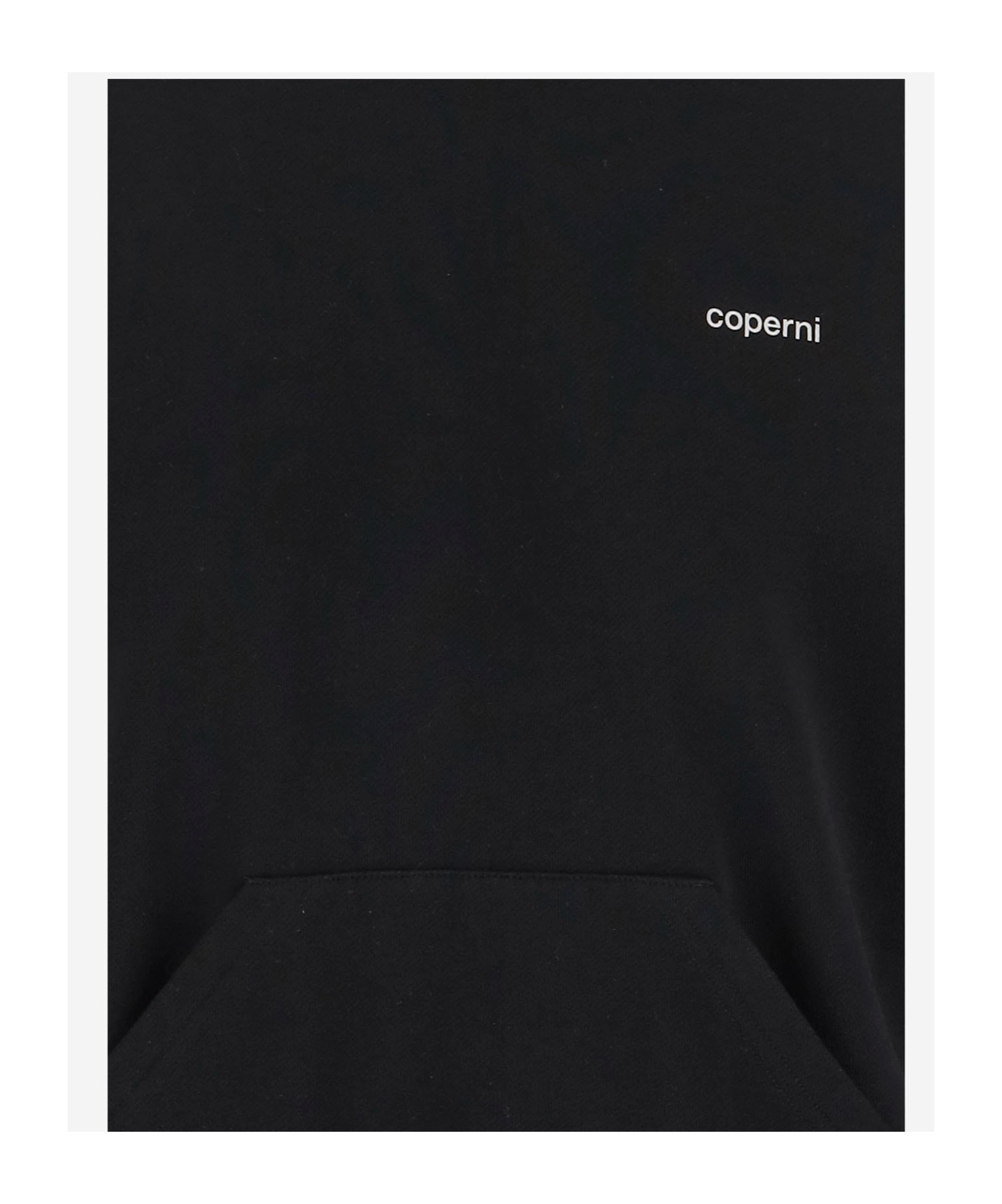 Coperni Black Basque Logo Hoodie Minidress In Black