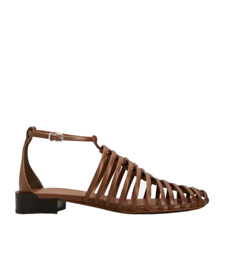 Tod's Ankle Strap Strappy Sandals In Brown