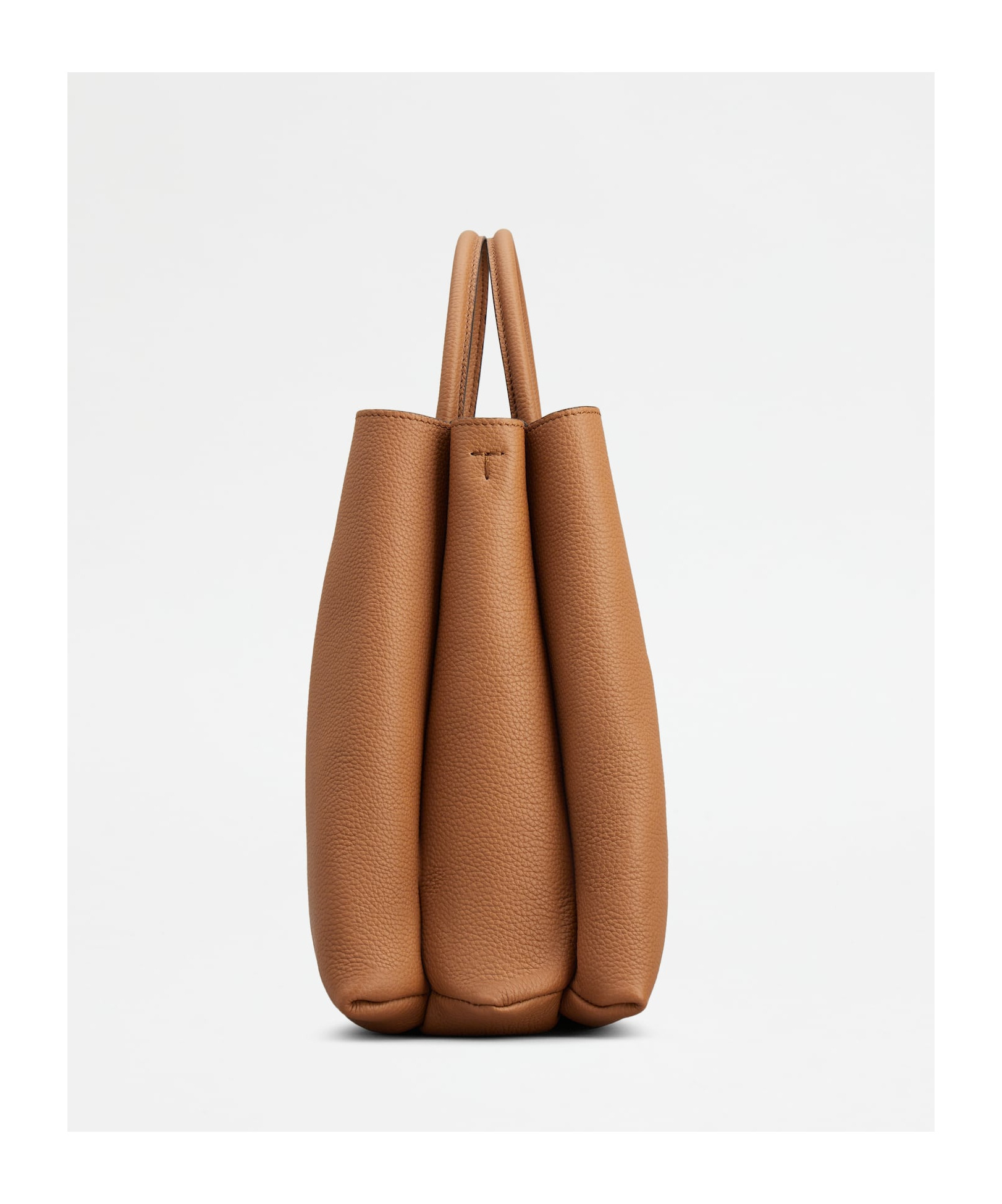 Tod's T Timeless Logo Plaque Medium Tote Bag In Brown