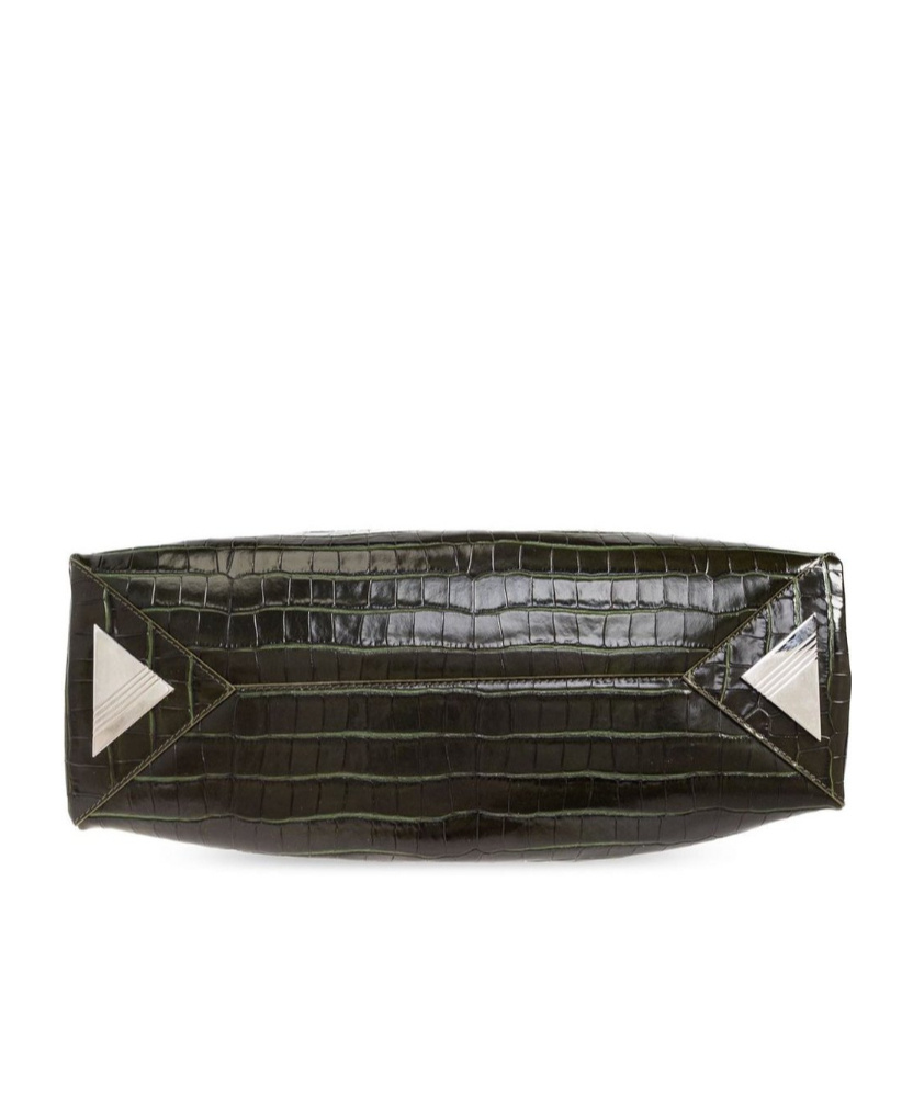 Attico The La Passeggiata Embossed Medium Bag In Brown