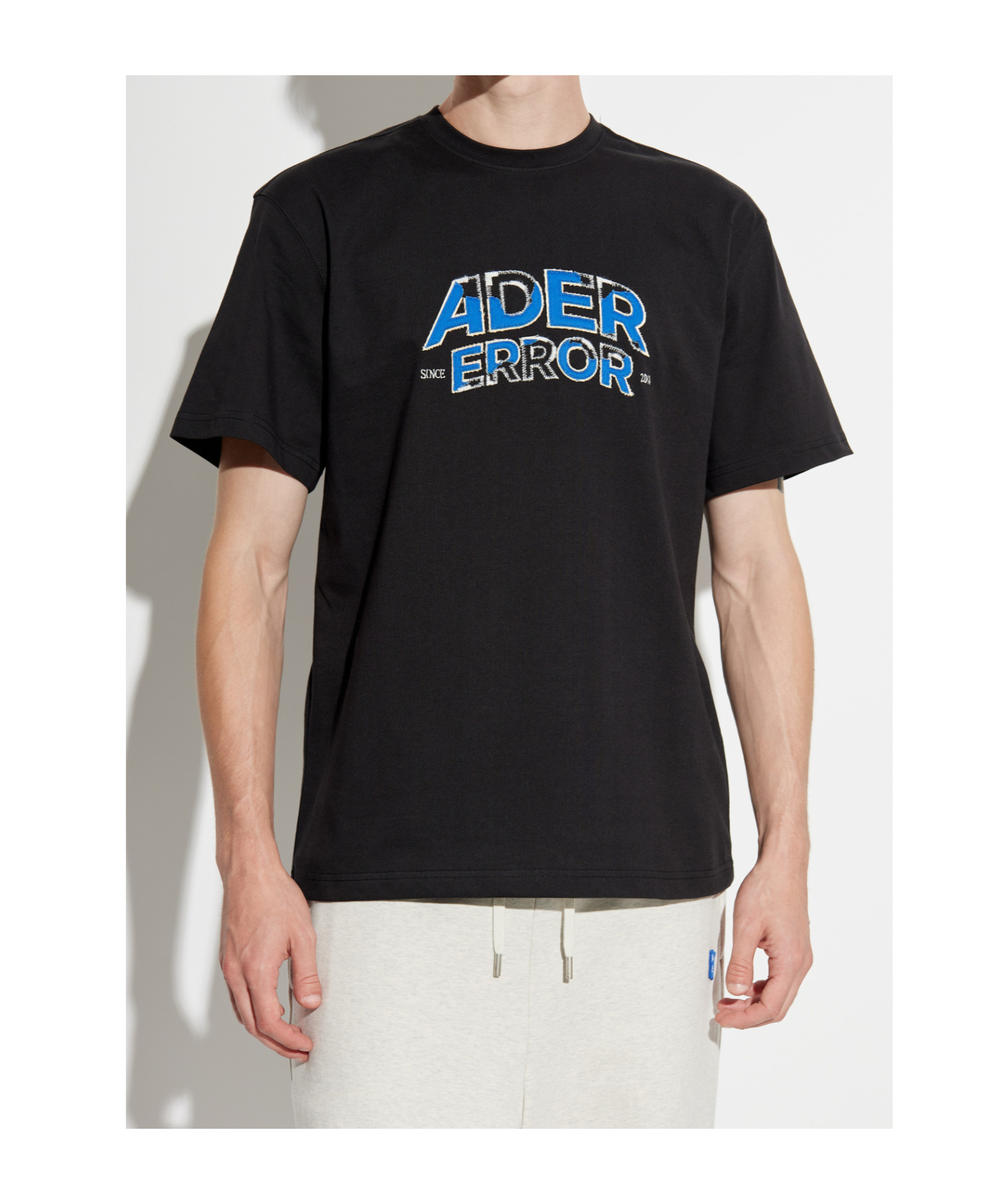 Ader Error Black T Shirts In Black