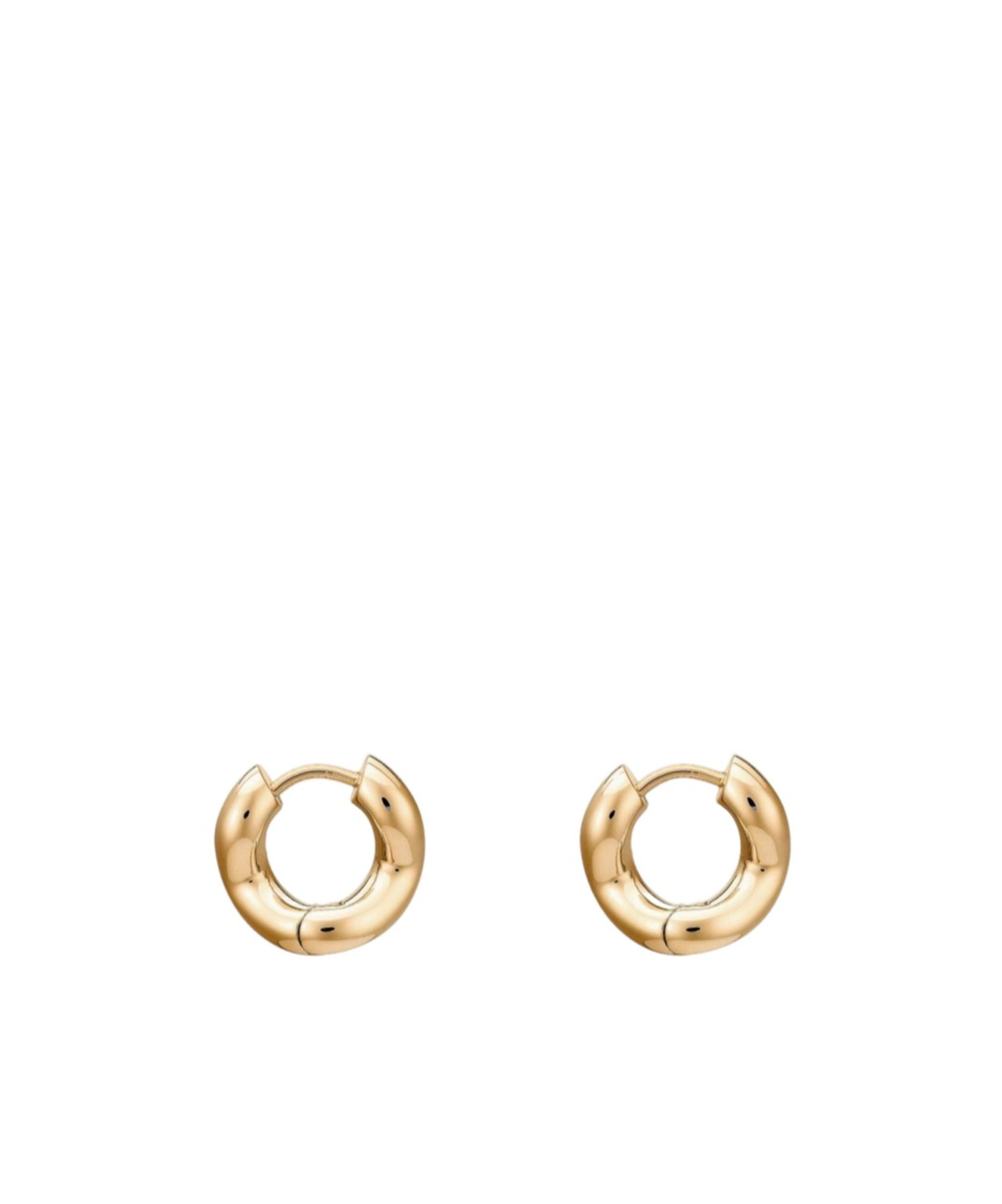 Charlotte Chesnais Small Wave Loop Earring In Yellow
