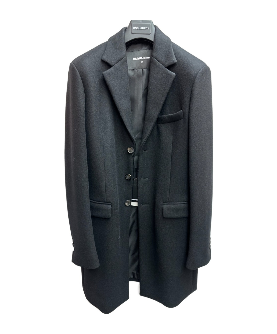 Shop Dsquared2 Single-breasted Long-sleeved Blazer In Black