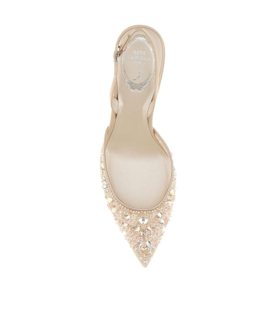 René Caovilla High-heeled Sandals In Nude
