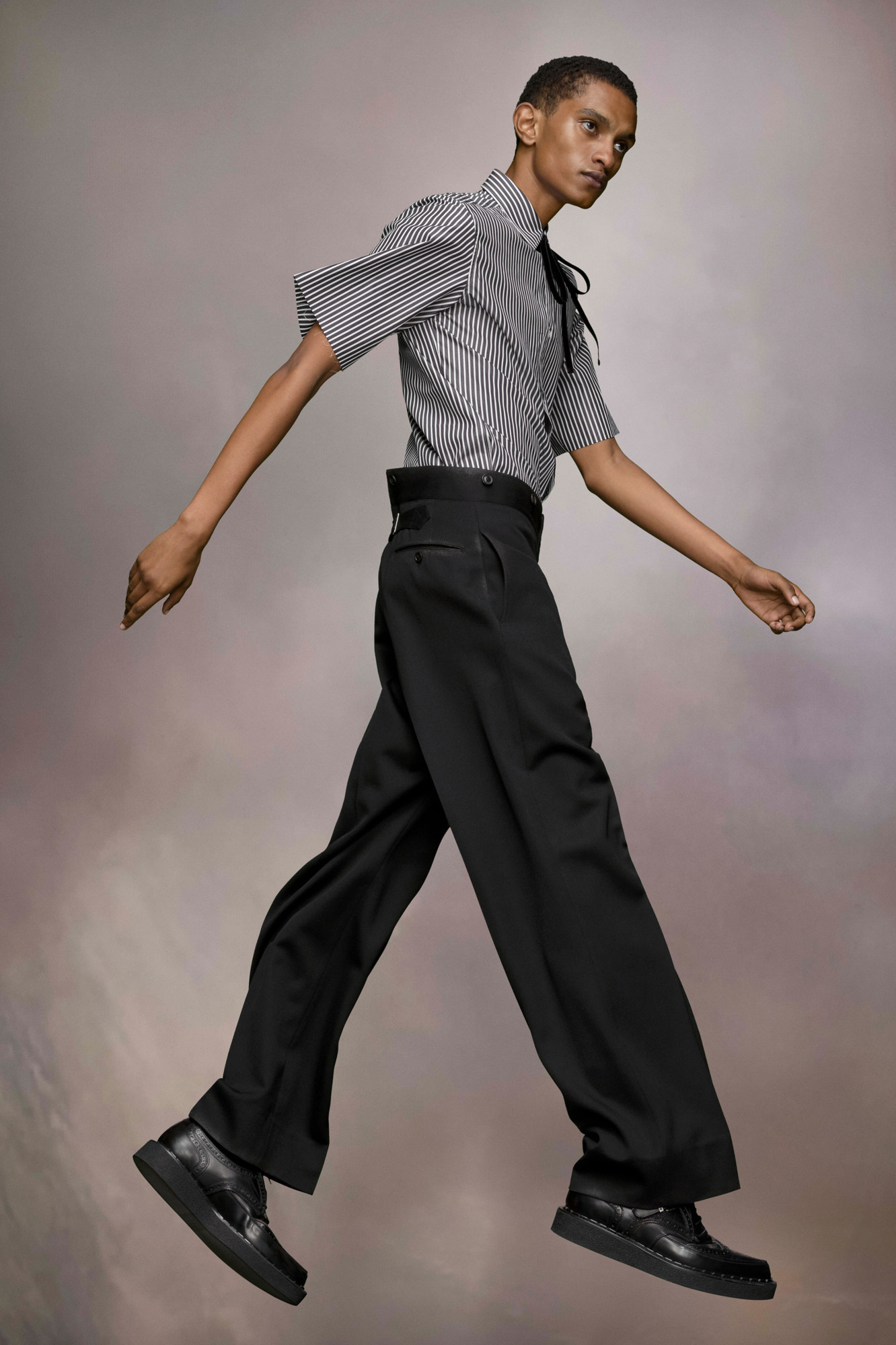 MAISON MARGIELA MAISON MARGIELA C-STRIPED SHORT-SLEEVED SHIRT