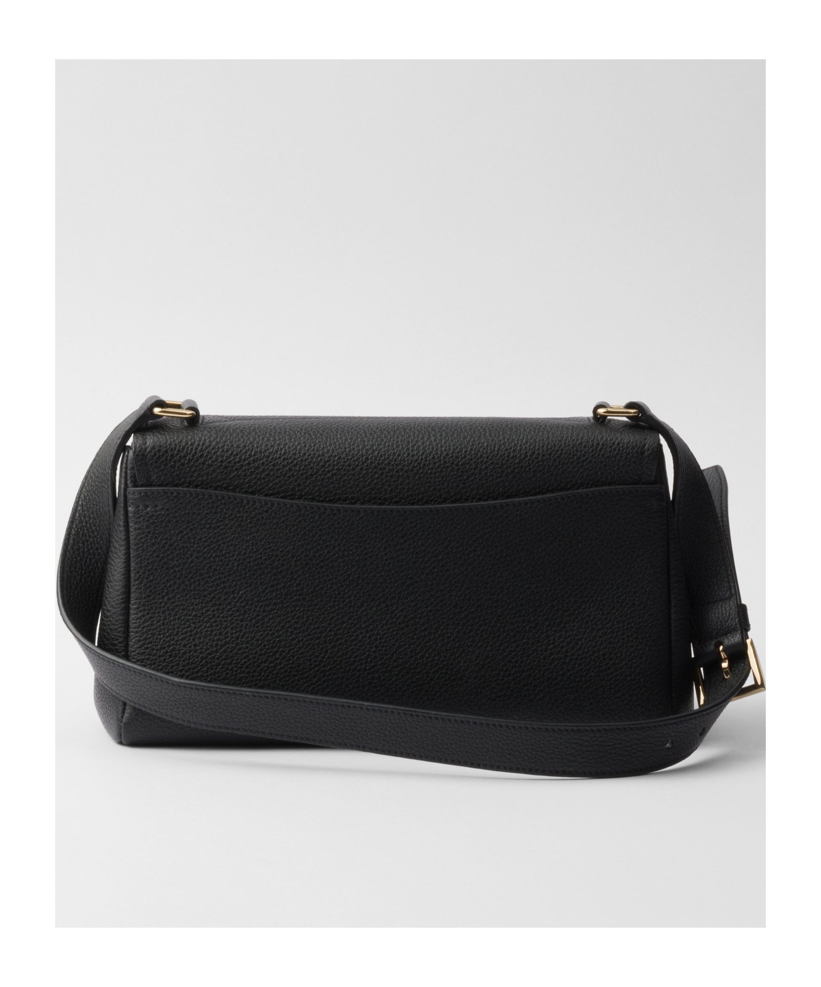 Prada Small Leather Shoulder Bag In Black