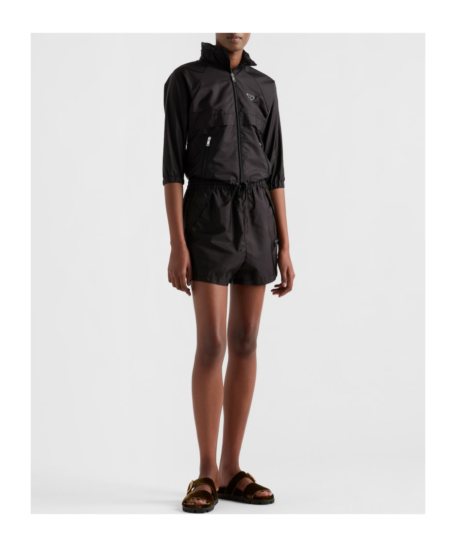 Prada Light Re-nylon Shorts In Black