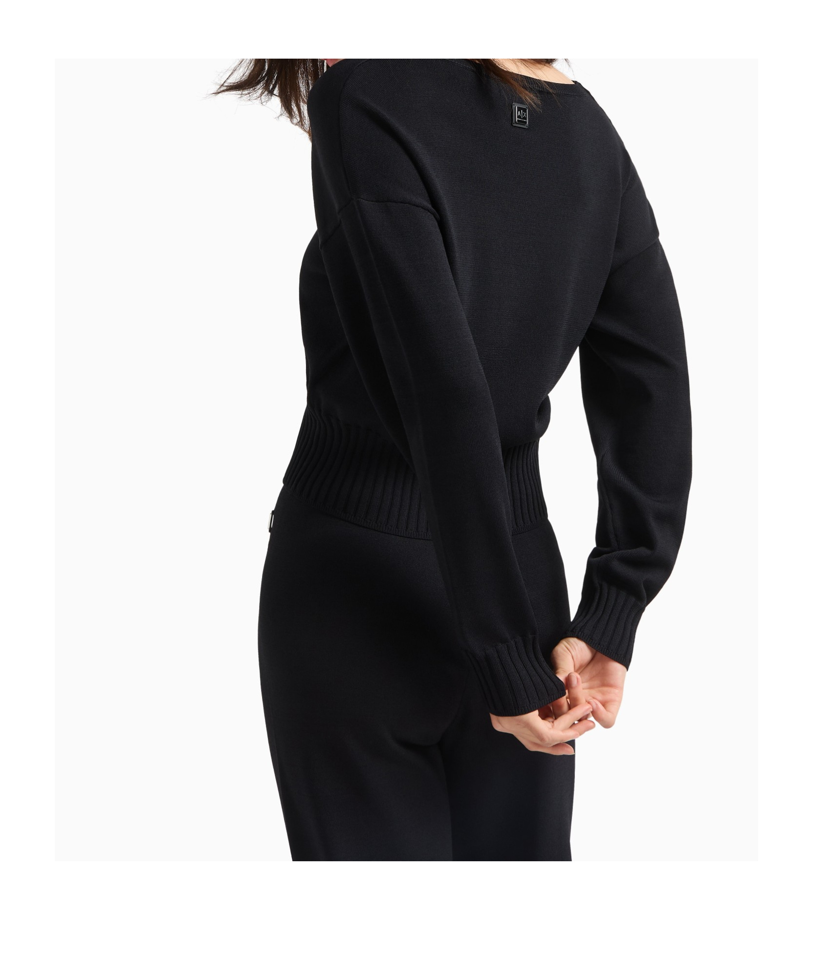 Shop Armani Exchange Long-sleeved Sweater