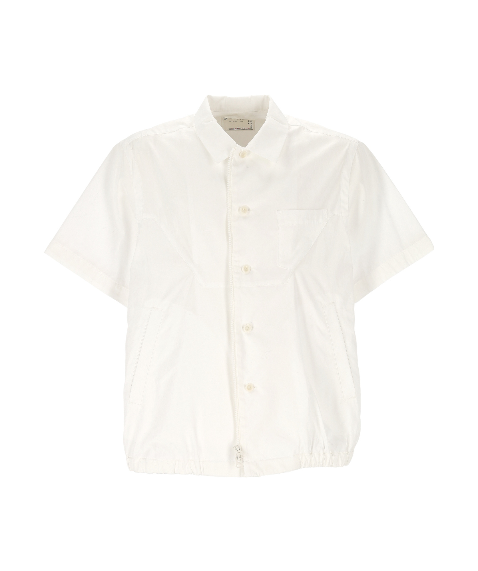 Sacai Short-sleeved Shirt In White