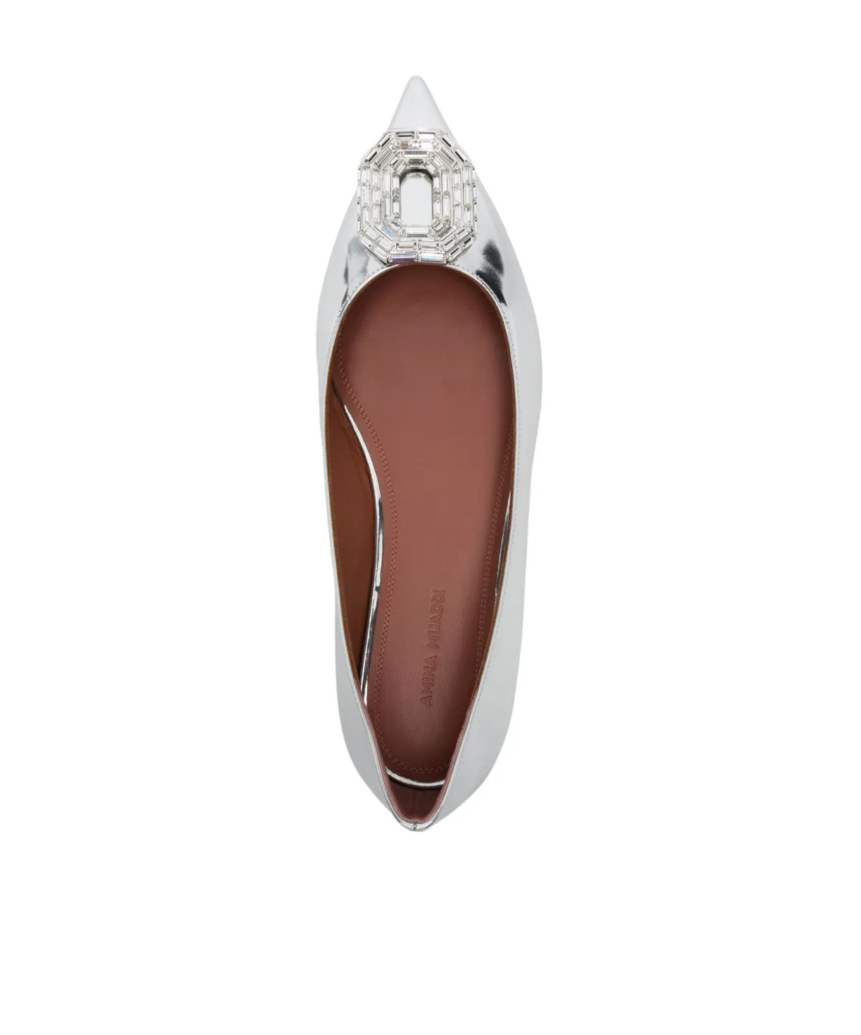 AMINA MUADDI POINTED TOE FLATS