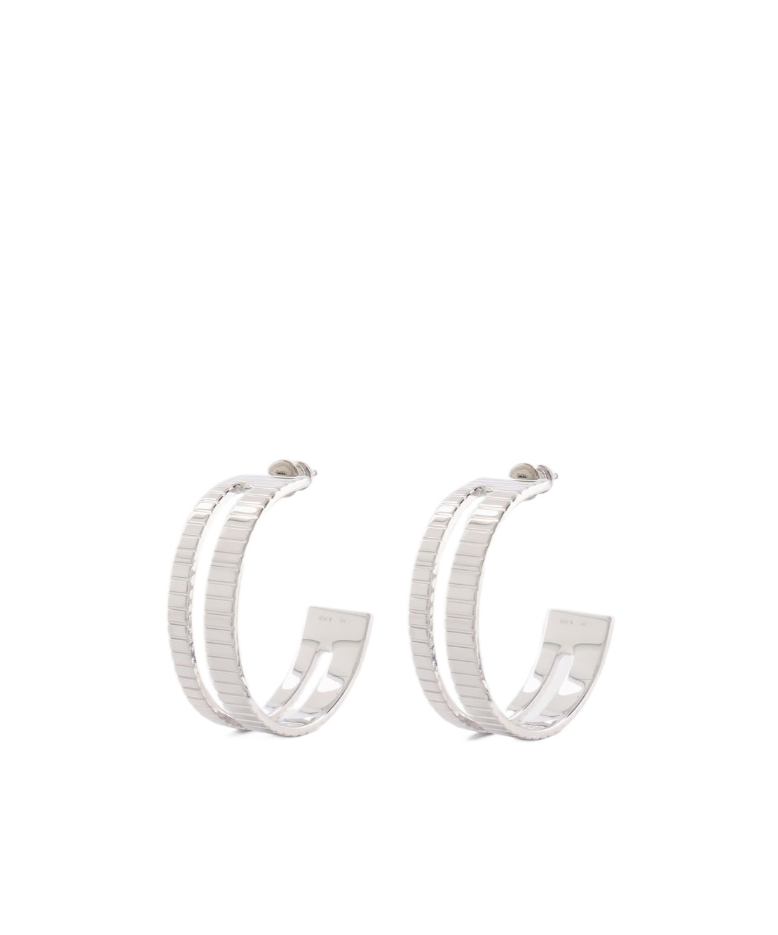 Ivi Slot Hoop Earrings In White