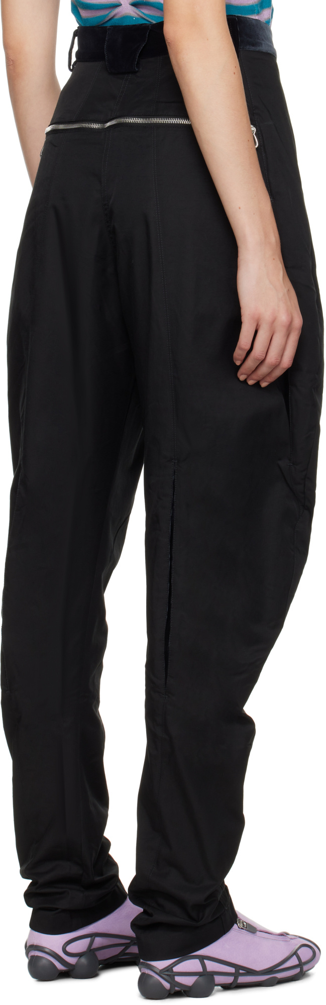 Kiko Kostadinov Belt Loop Casual Pants In Black