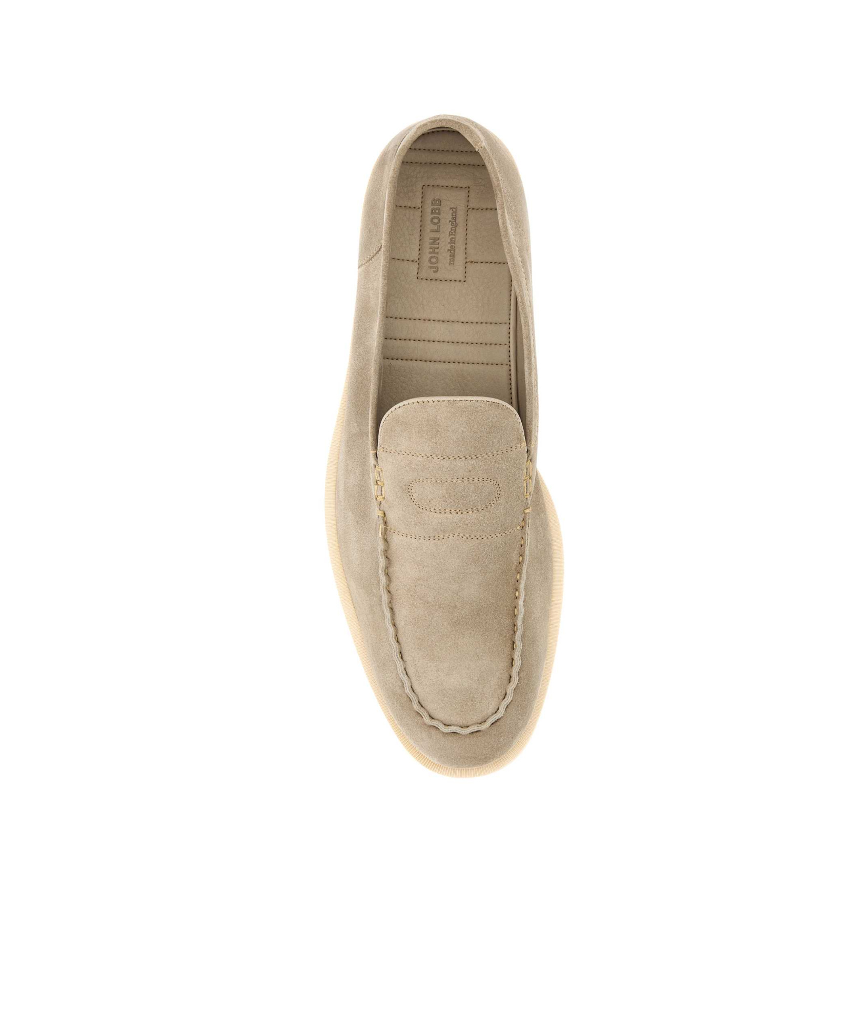 John Lobb Push On Loafers In Nude