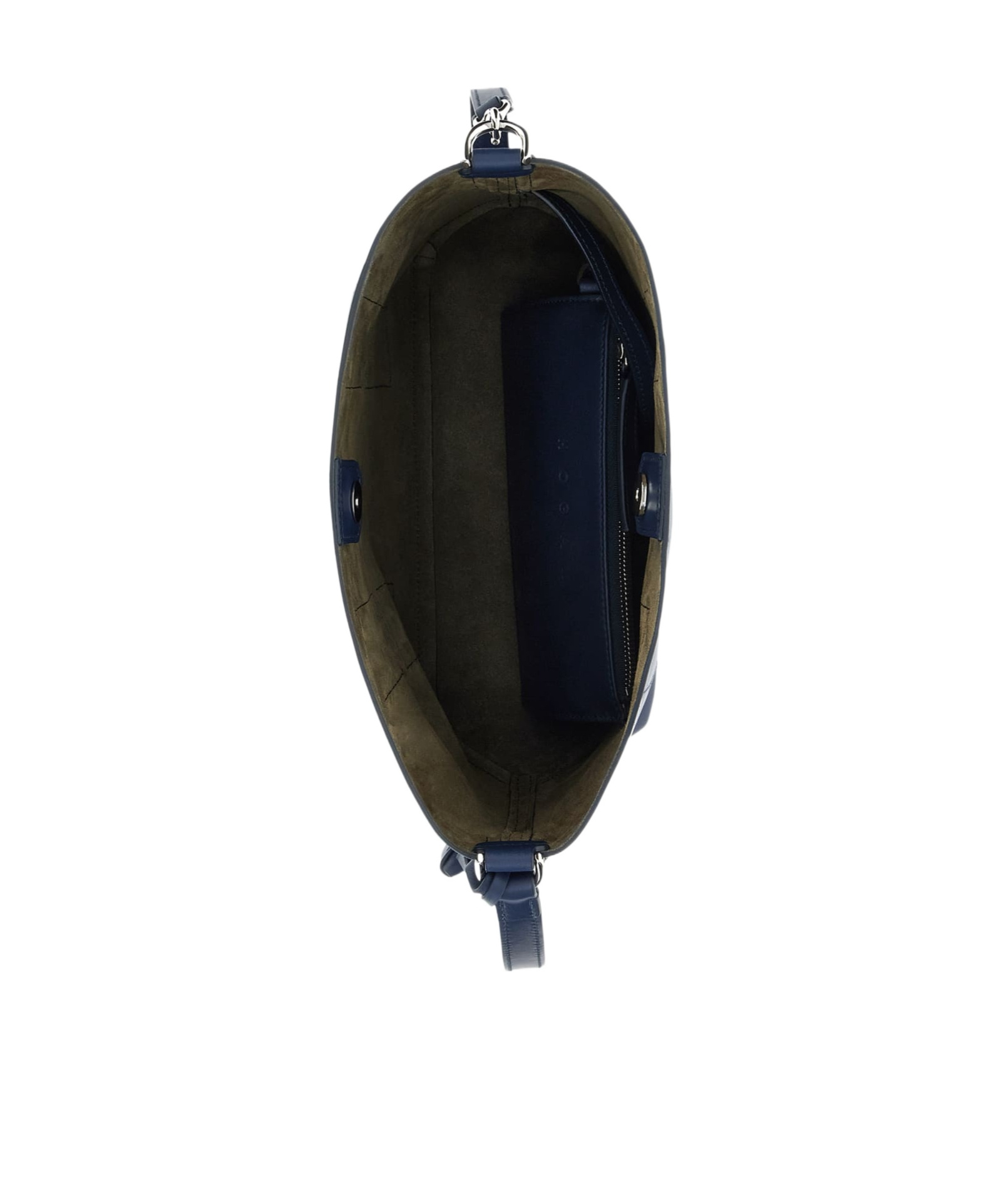 Hogan Medium Leather Shoulder Bag In Blue