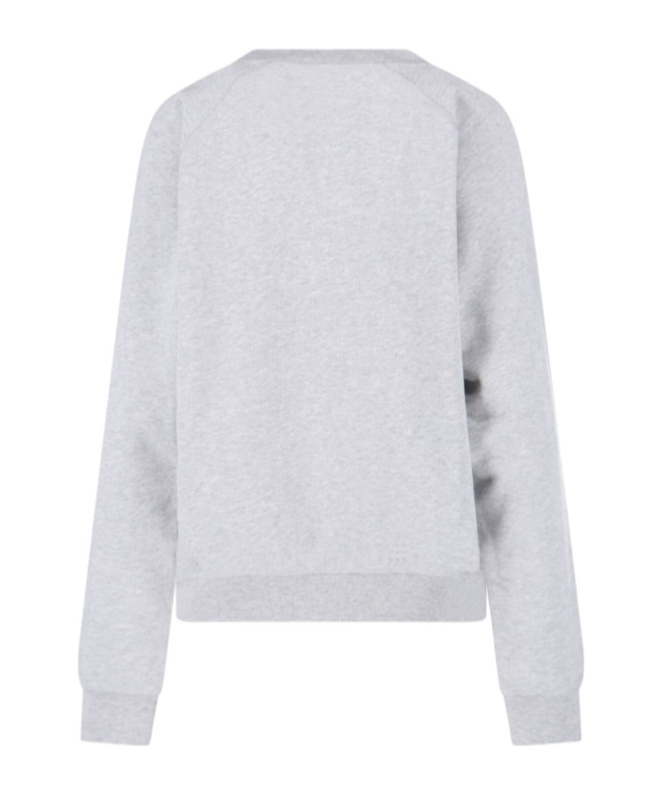 Vivienne Westwood Relaxed Fit Long-sleeve Cotton Sweatshirt With Embroidered Logo In Gray
