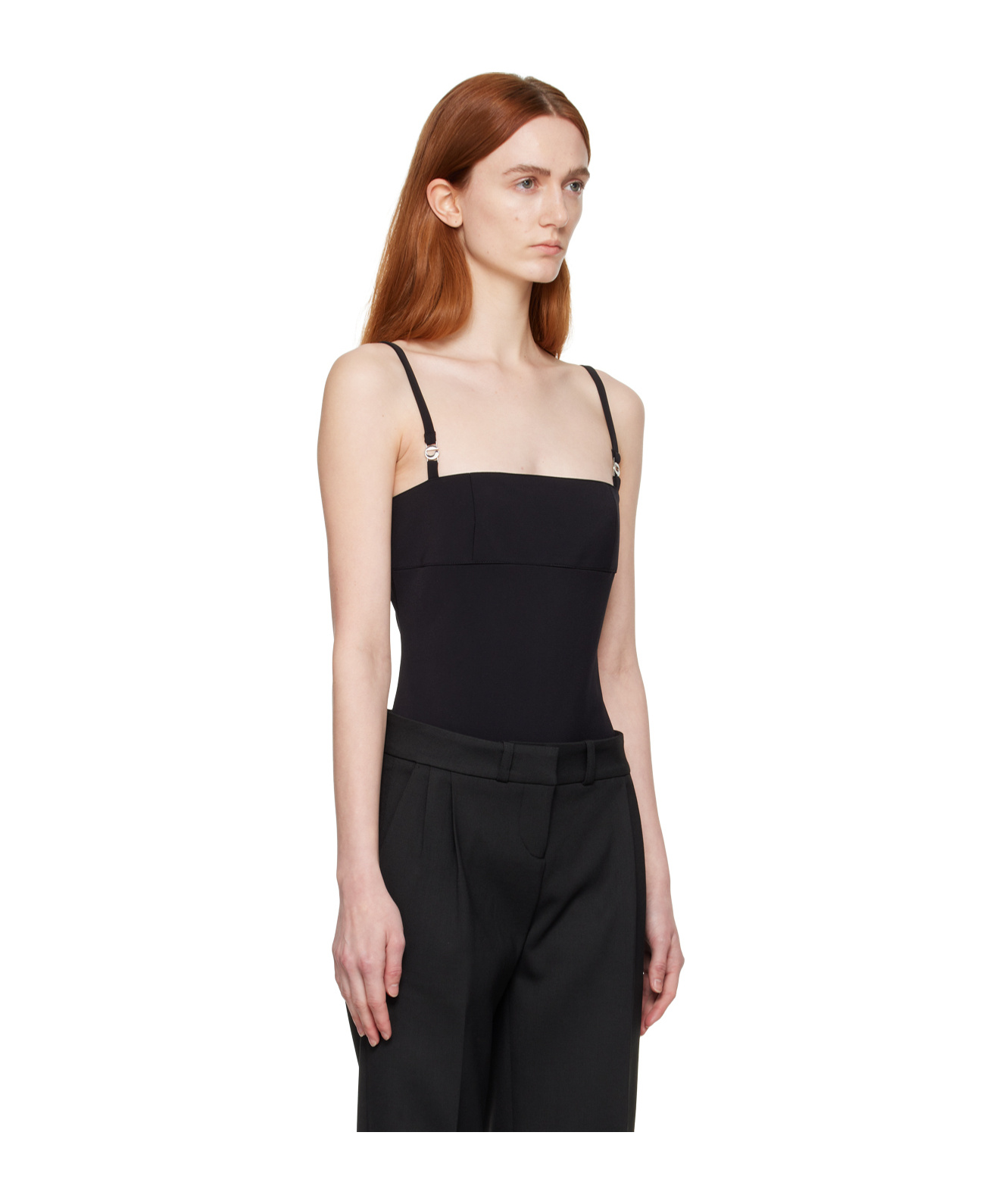 Coperni Thin Shoulder Strap Jumpsuit In Black