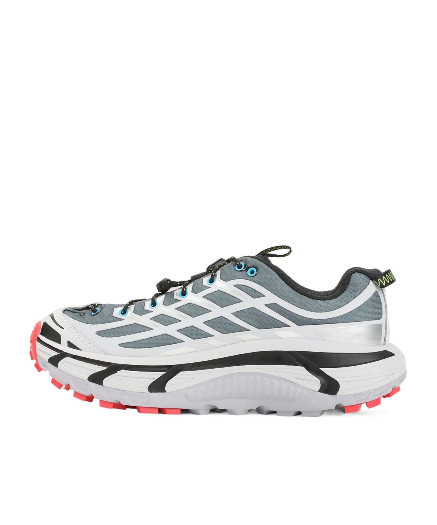 Hoka Mesh Sneakers With Heat-bonded Overlays In Gray