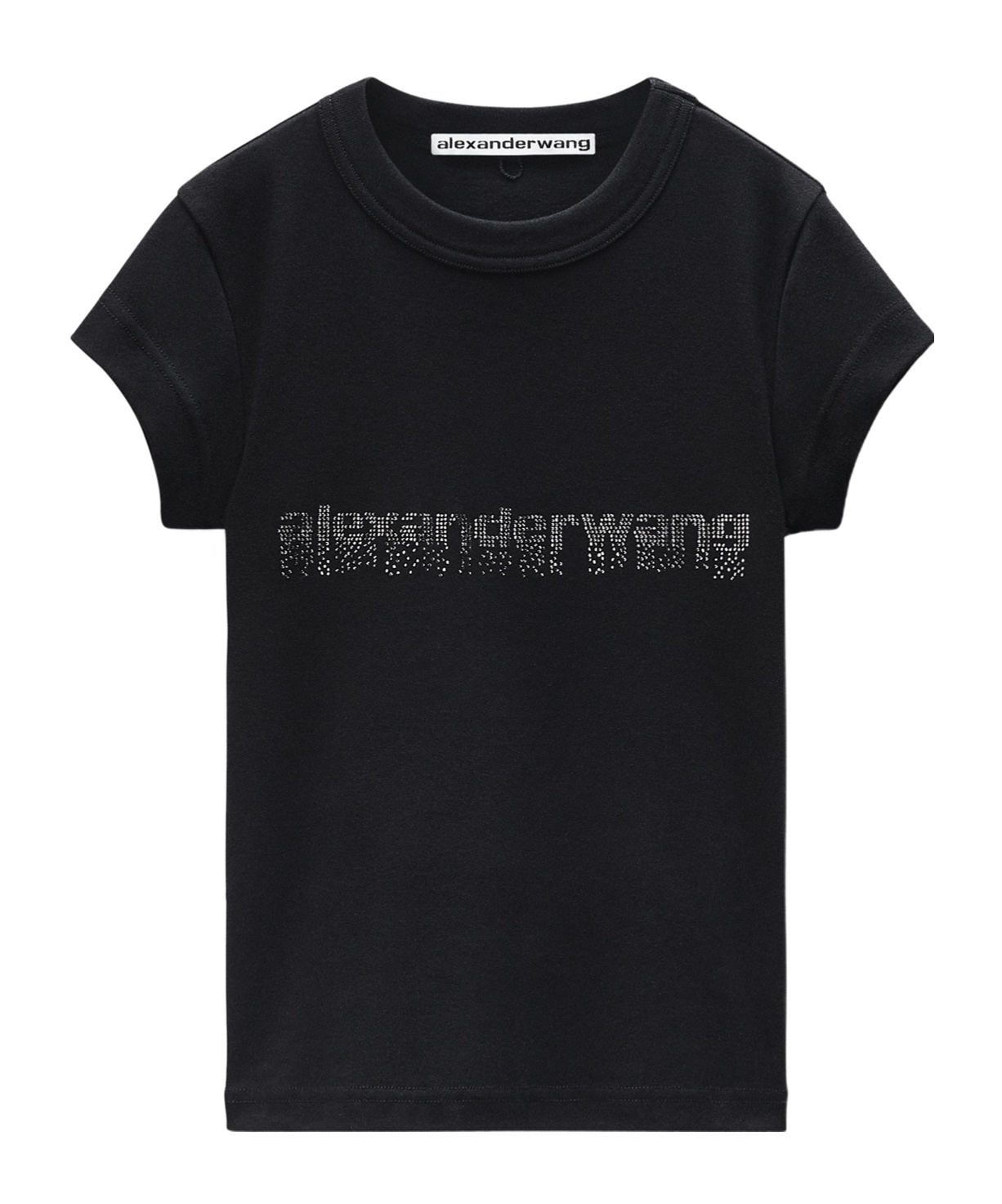 Alexander Wang Logo-embellished Crewneck T-shirt In Black