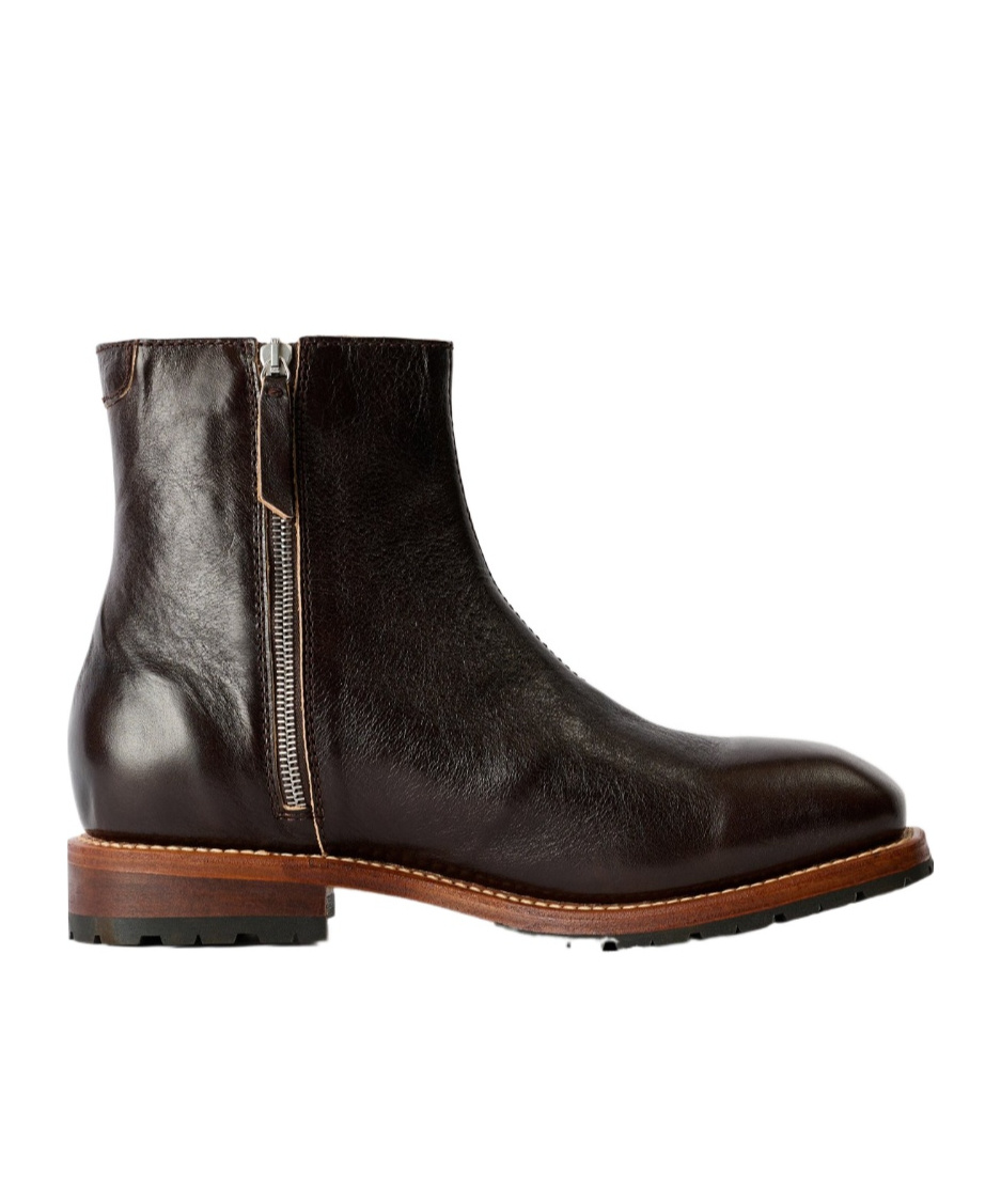 Our Legacy Square Toe Ankle Boots In Brown