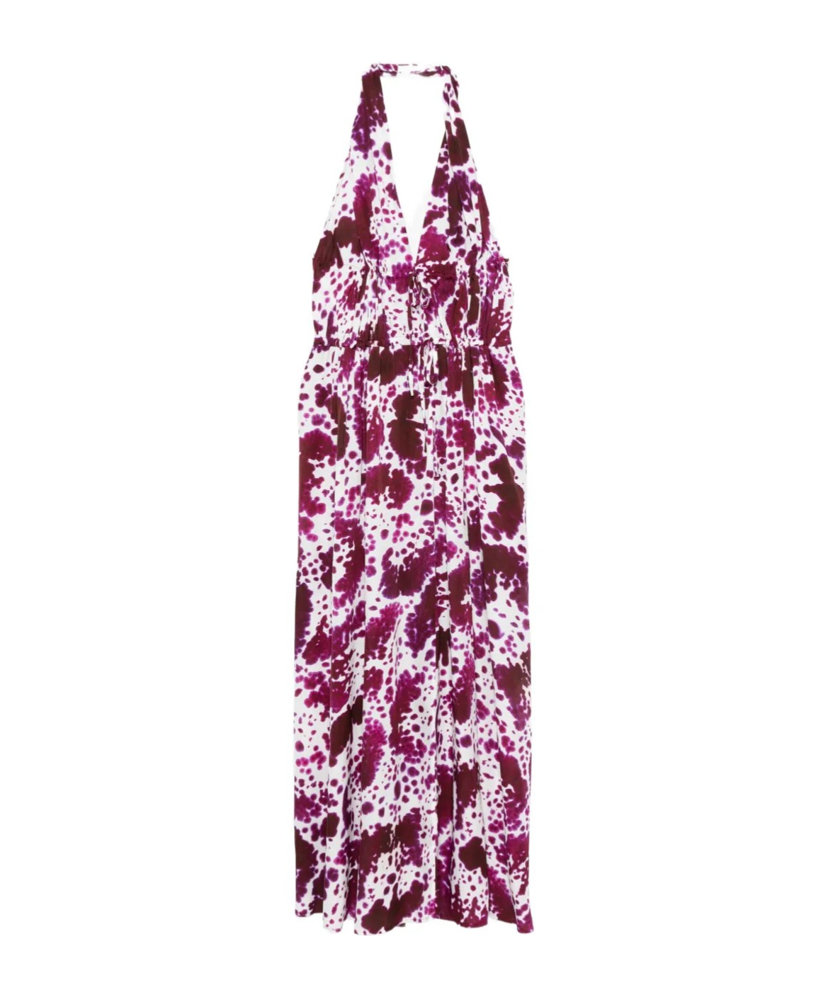 Dries Van Noten Halter Neck Dress In Brown