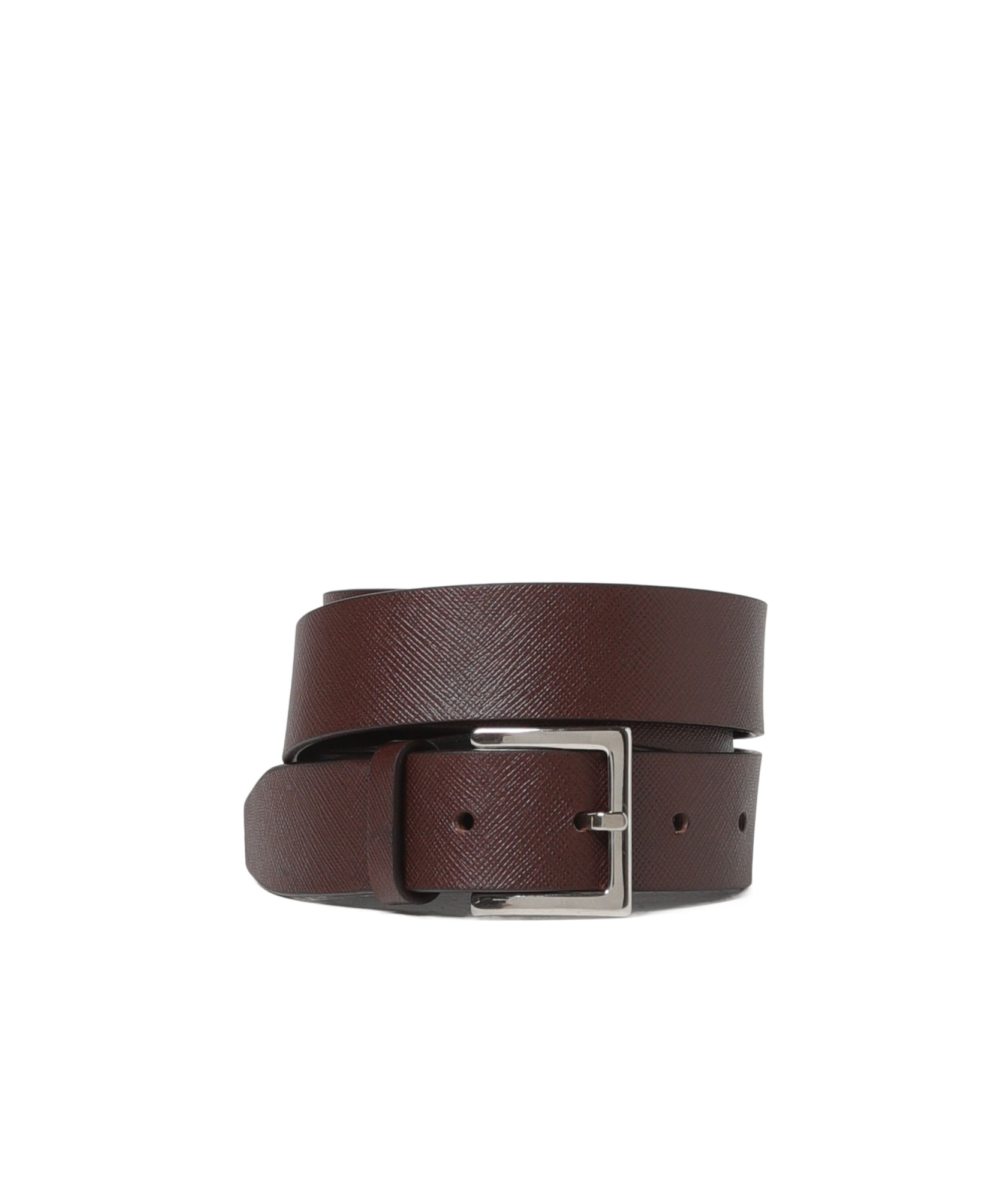 Orciani Saffiano Basic Belt In Brown