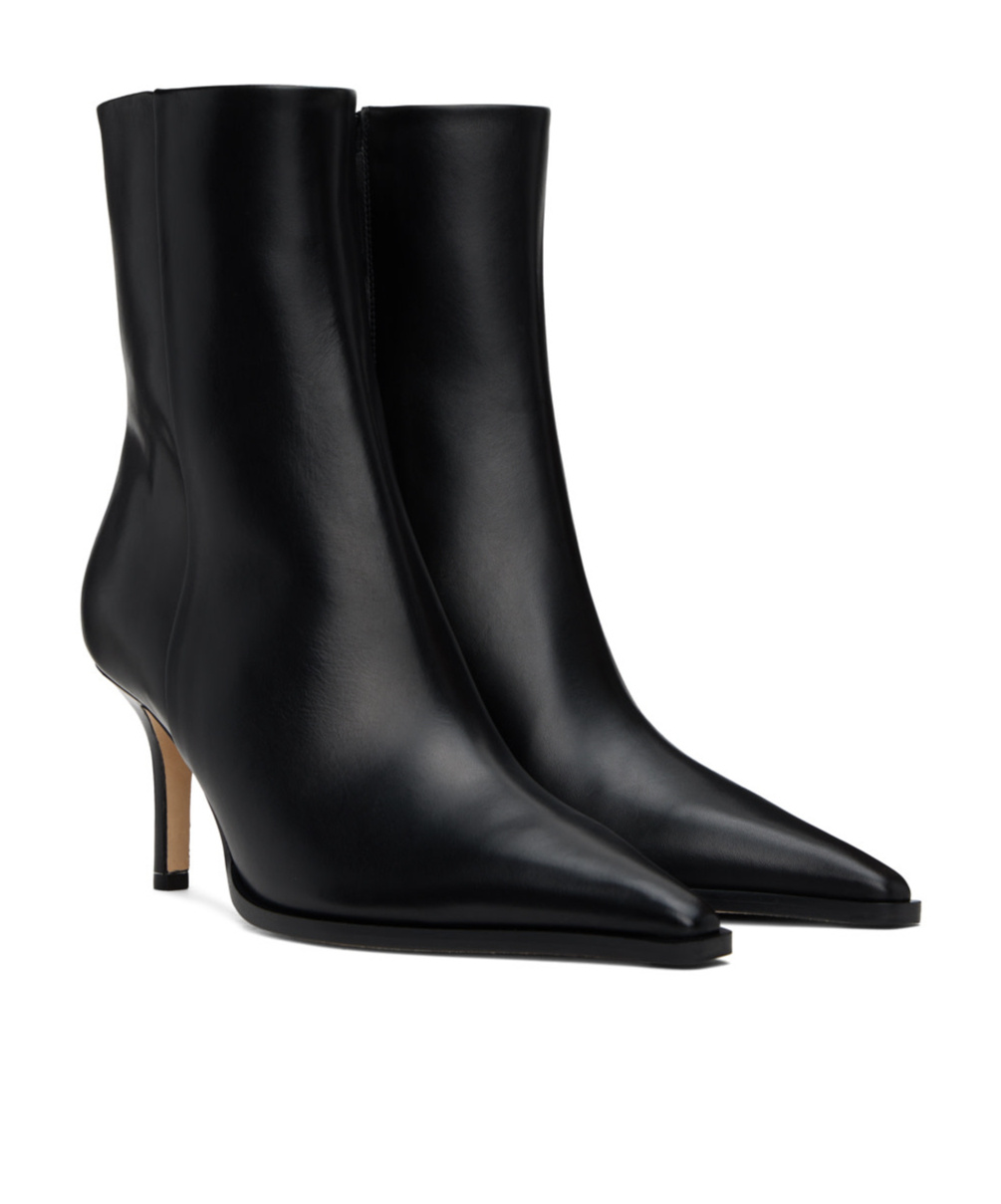 Aeyde Pointed Short Boots In Black