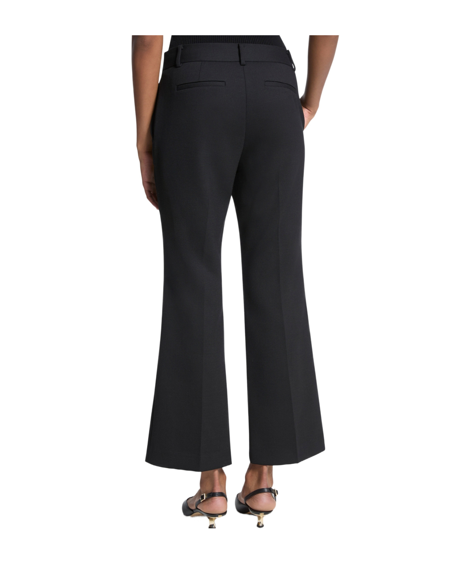 Michael Kors Belt Loop Casual Pants In Black