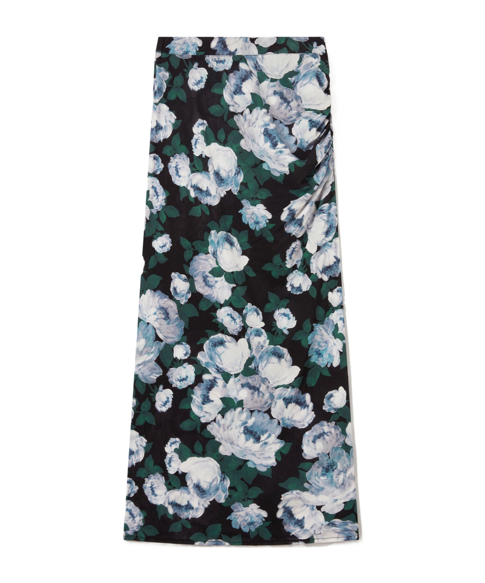 Stella Mccartney Floral Mesh Midi Skirt In Multi