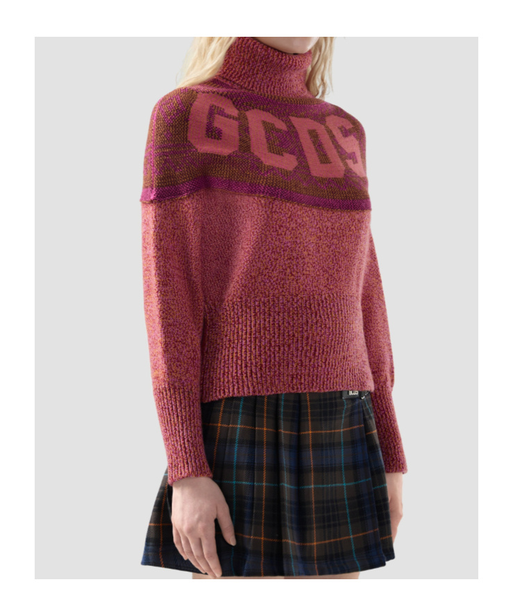 Gcds Strickpullover Mit Rollkragen In Red