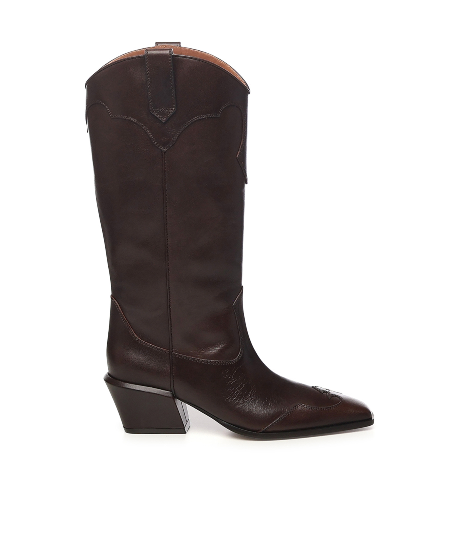 Paris Texas Ebony Square-toe Boots In Black