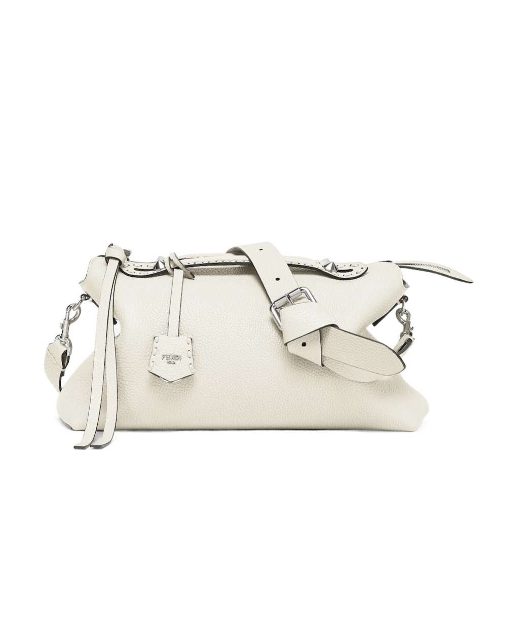 Fendi Large By The Way Tote Bag In White