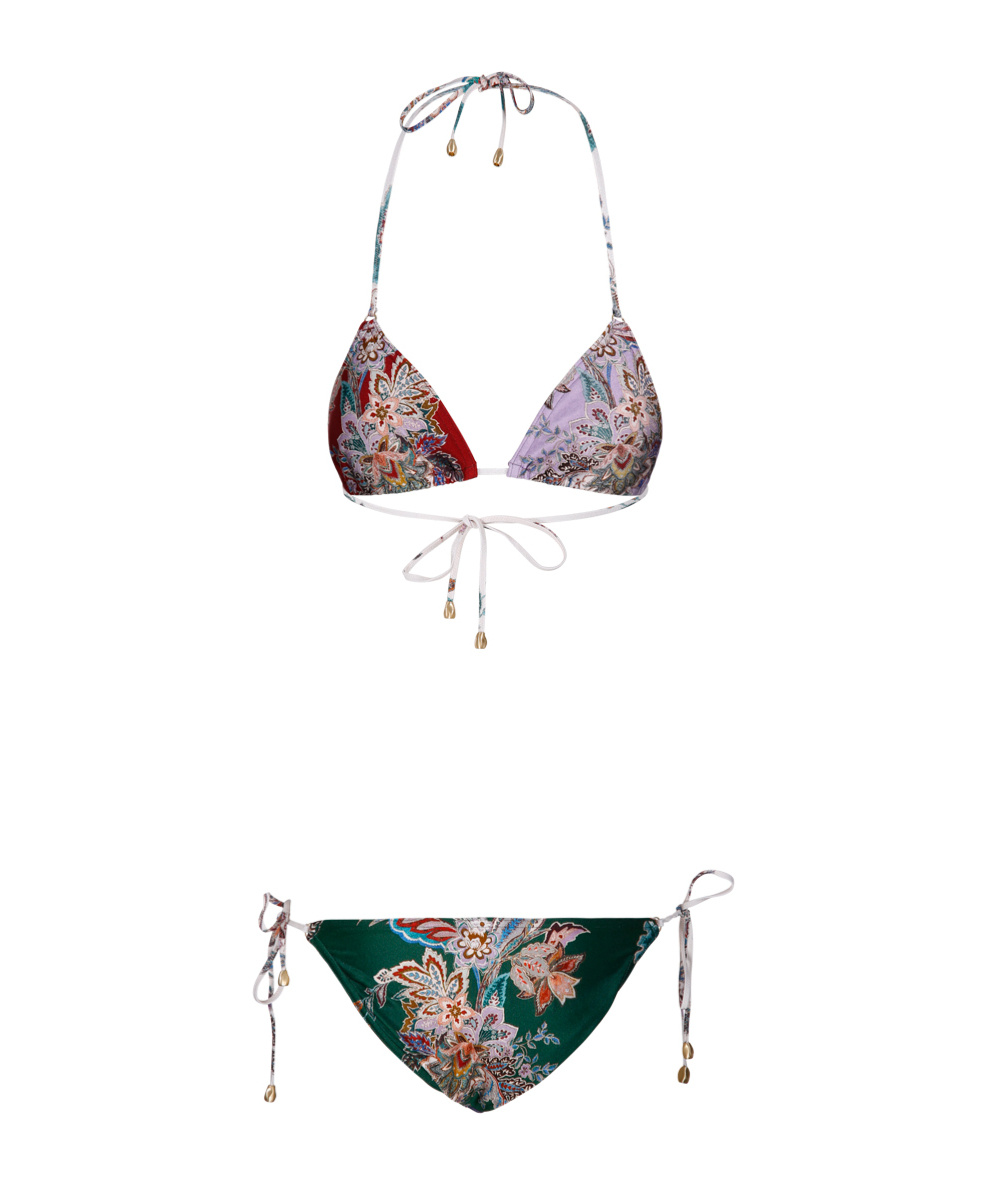 Zimmermann Rhiannon Triangle Bikini Set In Multi