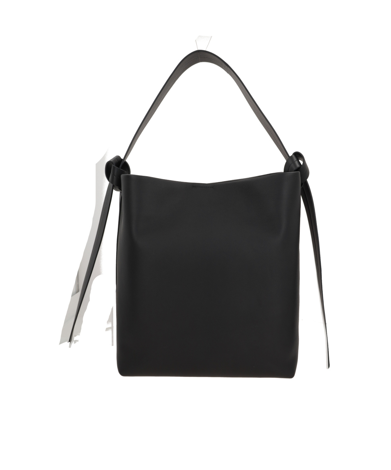 Jil Sander Knot Strap Shoulder Bag In Black