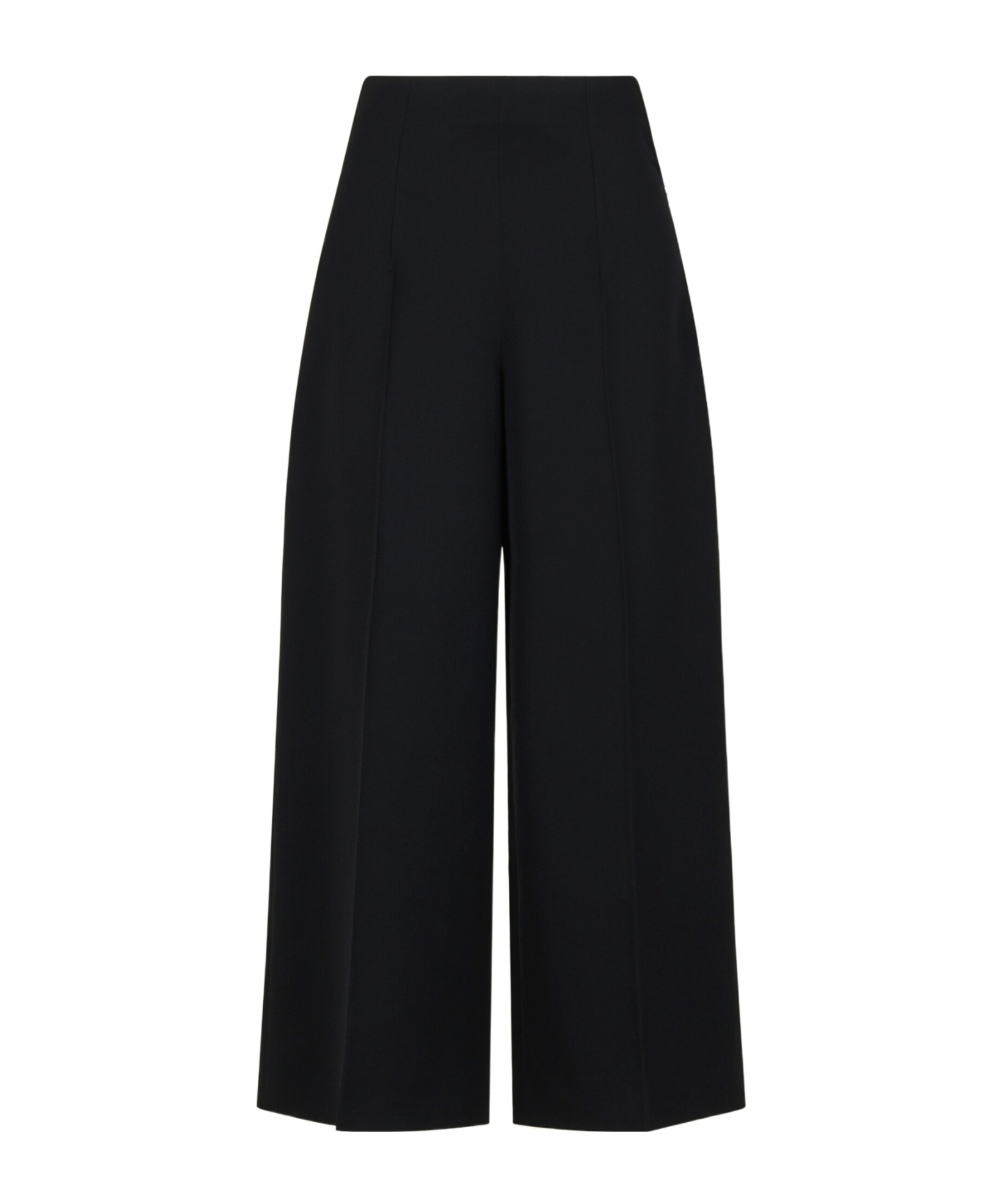 Marni Virgin-wool High-waisted Trousers In Blue