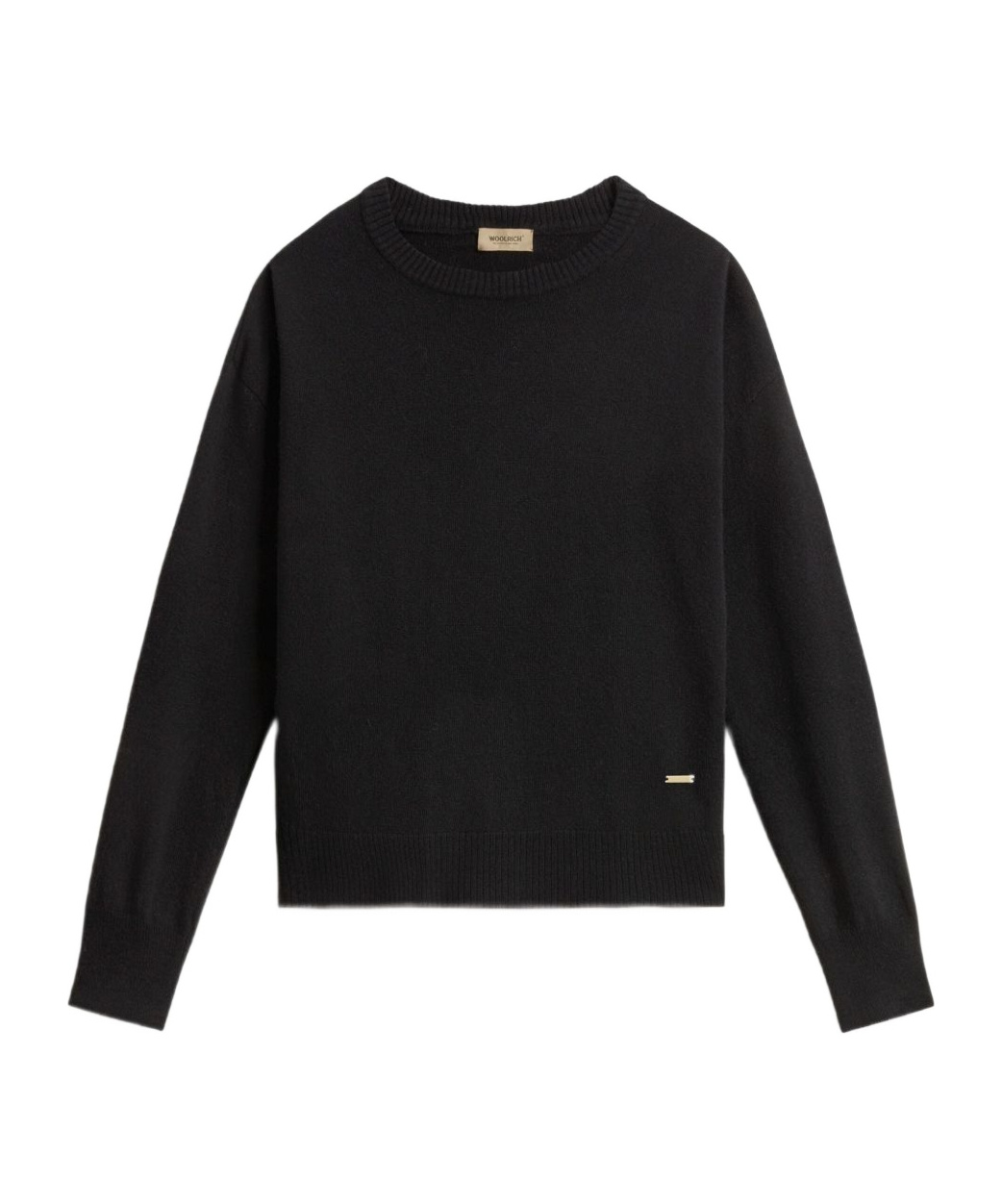 Woolrich Comfort Wool Cash Crewneck In Black