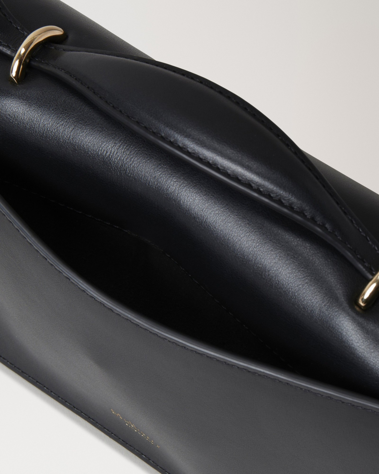 Mulberry Lana Day High Gloss Leather Top Handle Bag In Black