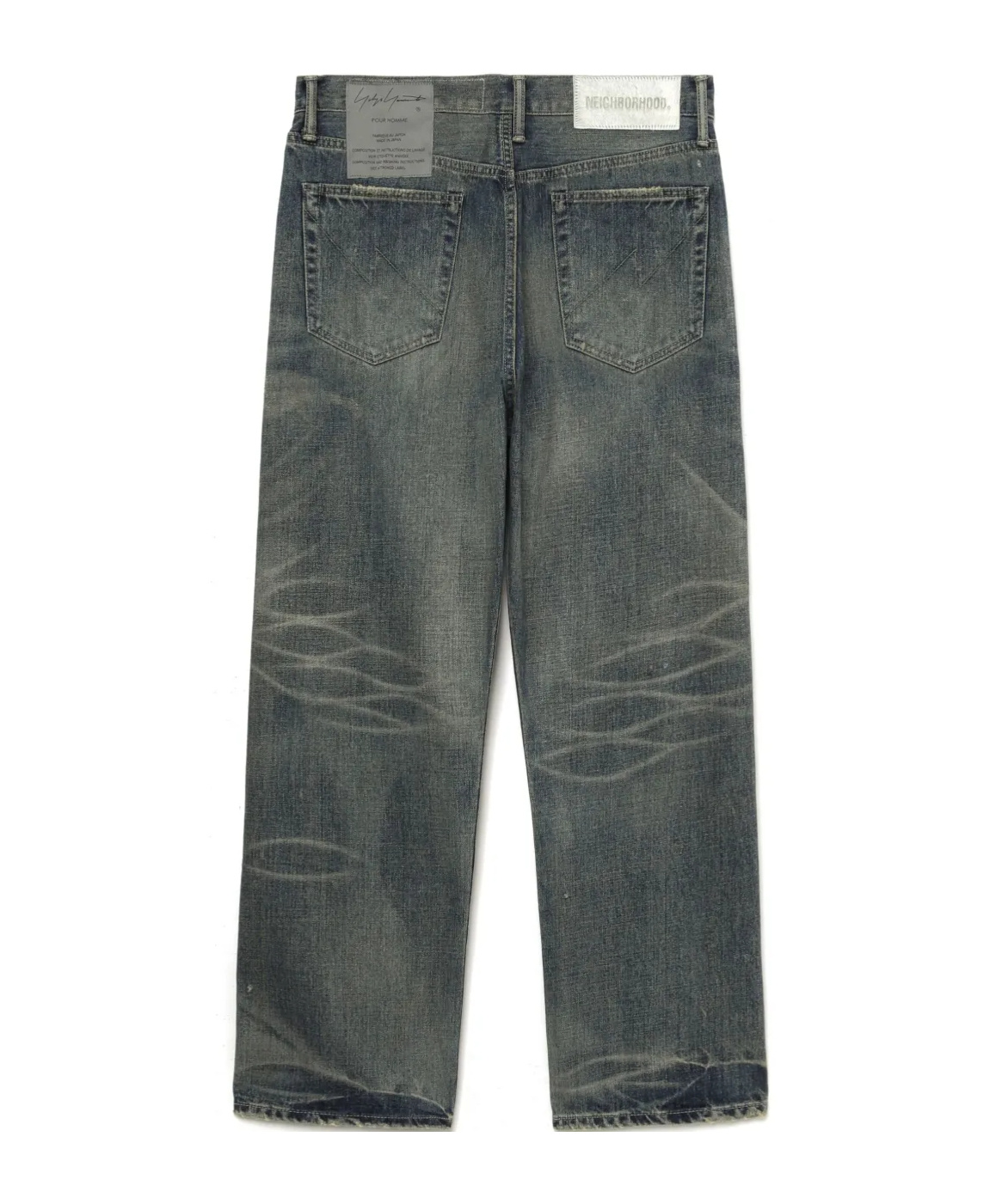 YOHJI YAMAMOTO BELT-LOOP JEANS