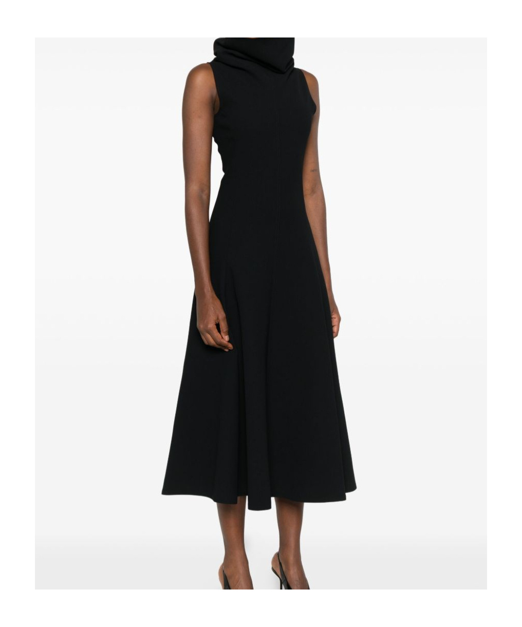 Jacquemus Black High-neck Dress In Black
