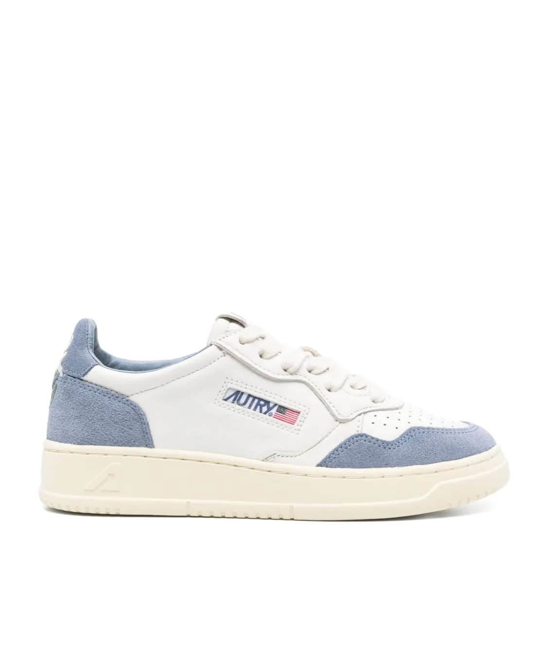 Autry 'medalist' White Low Top Sneakers With Logo Detail