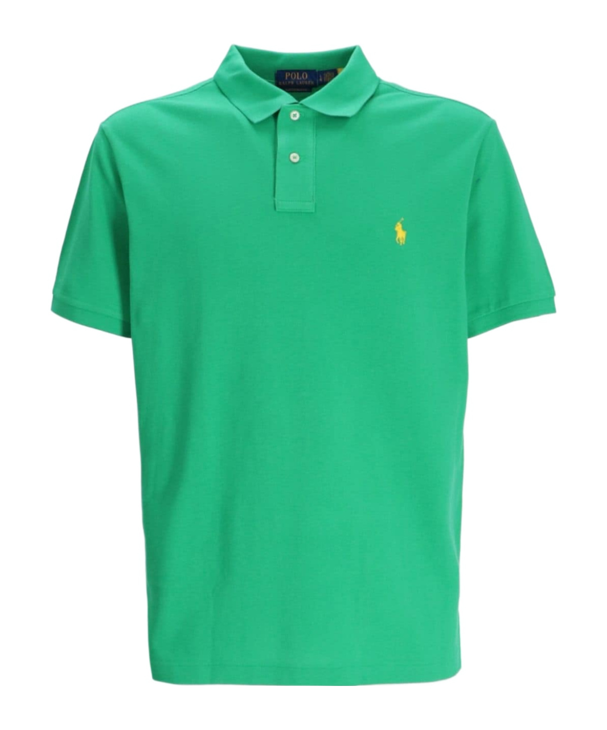 Polo Ralph Lauren Cotton Mesh Custom Slim Fit Polo Shirt In Green